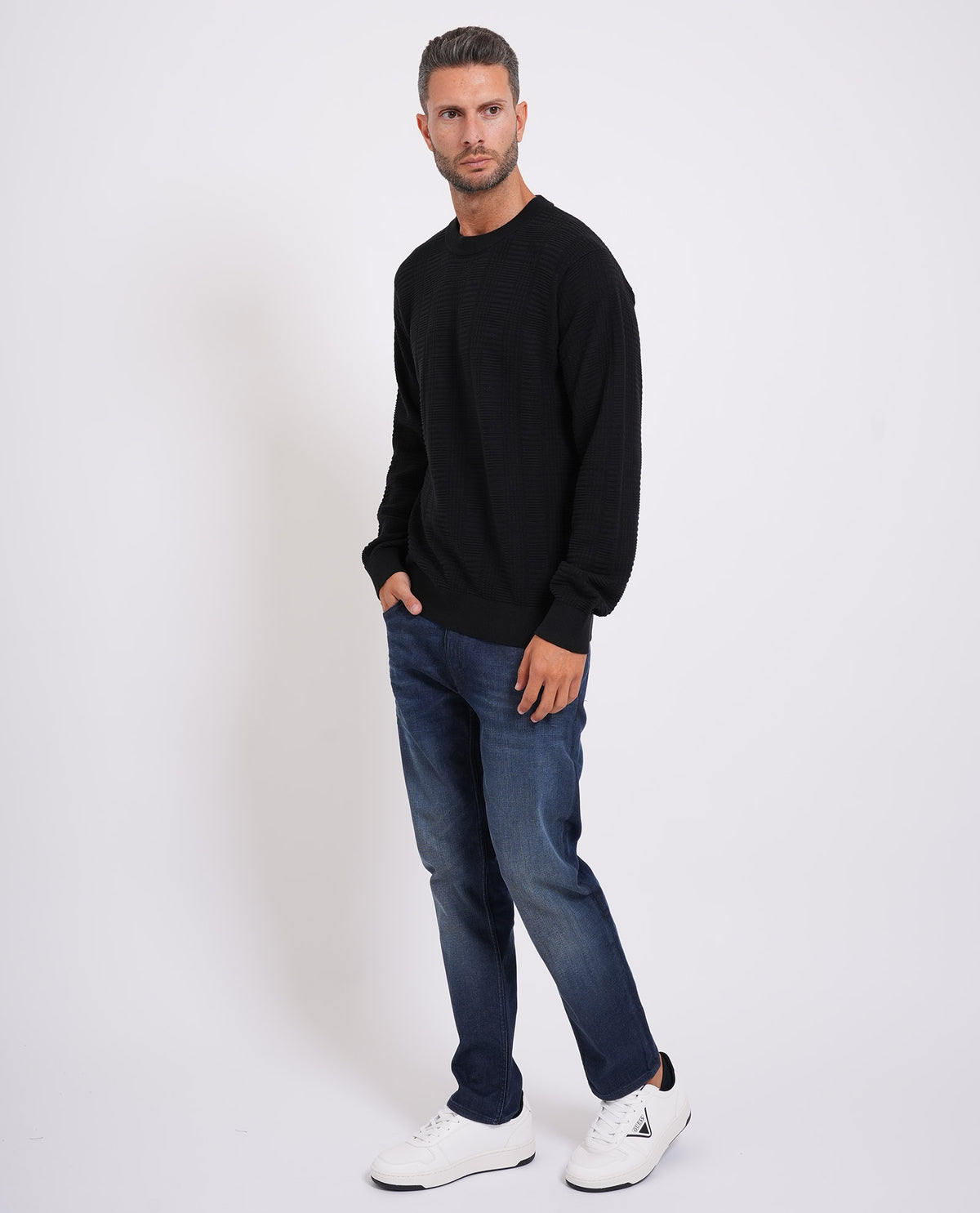 Pullover uomo di Hugo con fantasia all over 