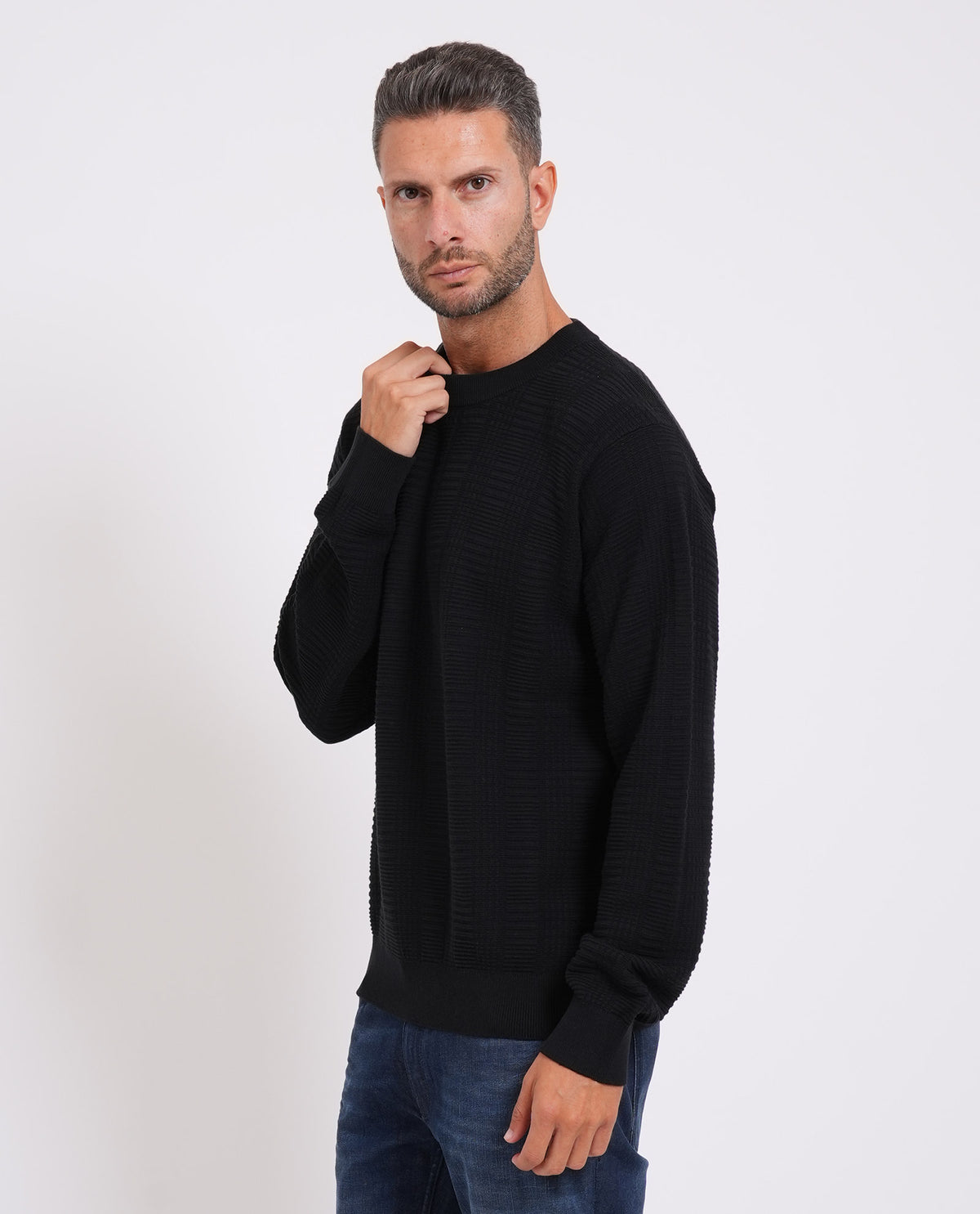 Pullover uomo di Hugo con fantasia all over 