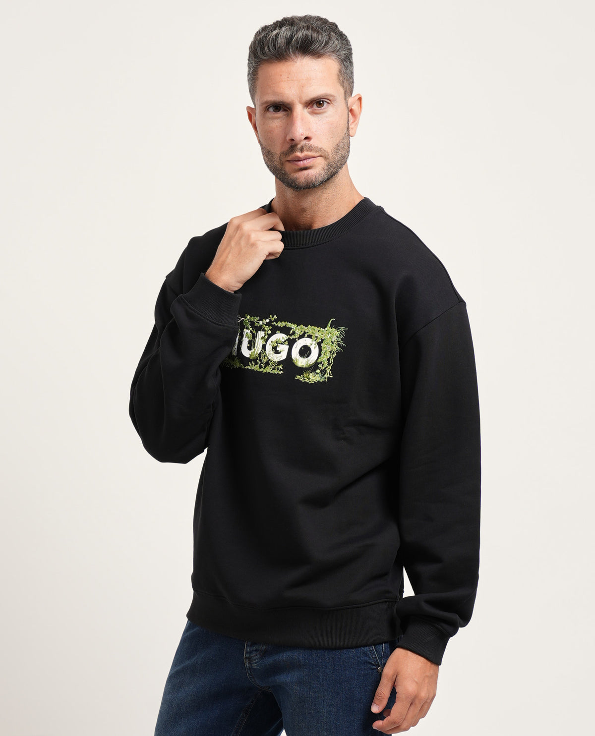Felpa in cotone Hugo uomo 