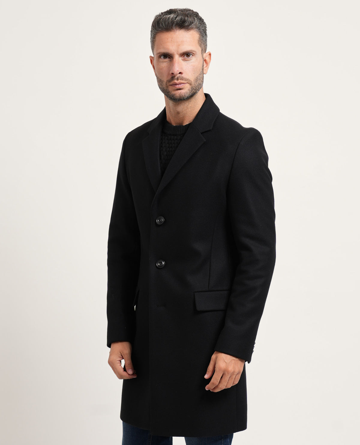 Cappotto lungo uomo Hugo in lana 
