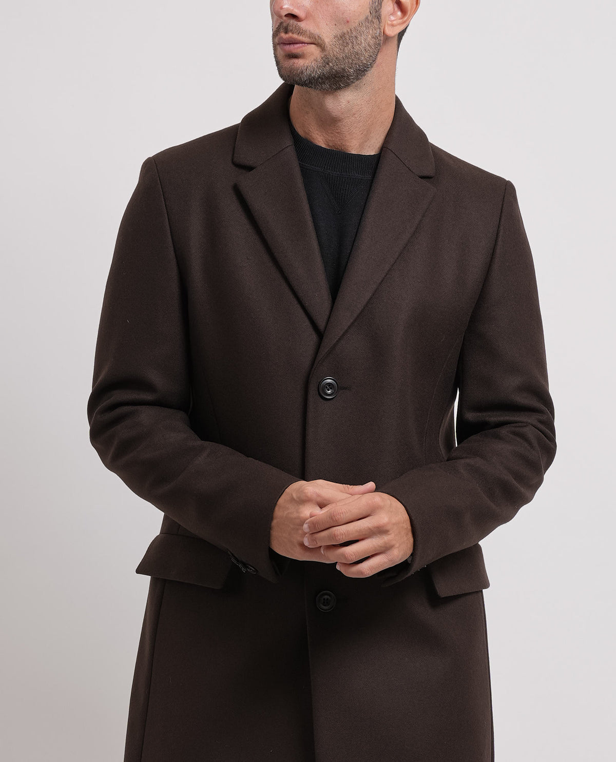 Cappotto lungo uomo Hugo in lana 