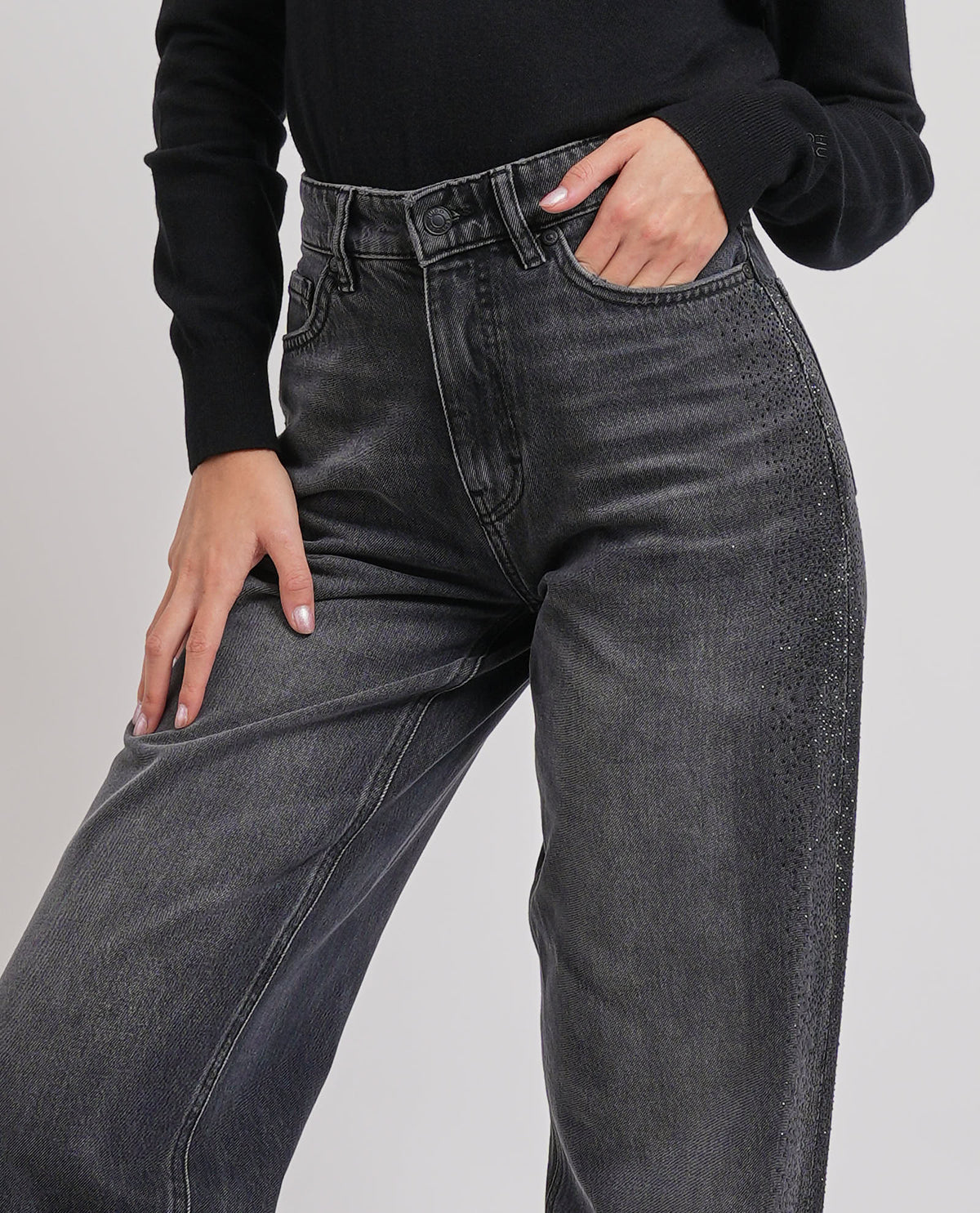 Jeans donna Hugo con strass 