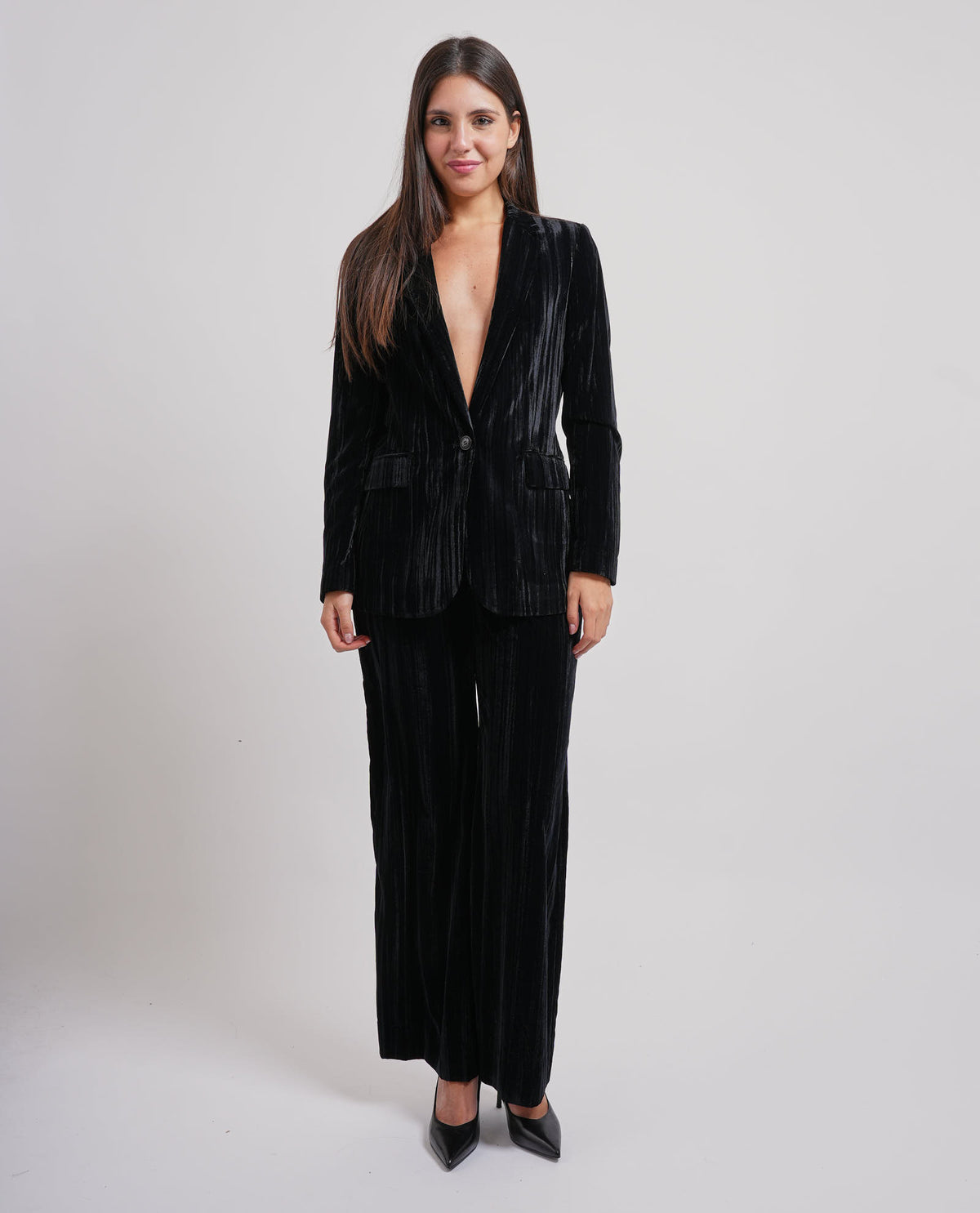Pantaloni donna Hugo in velluto 
