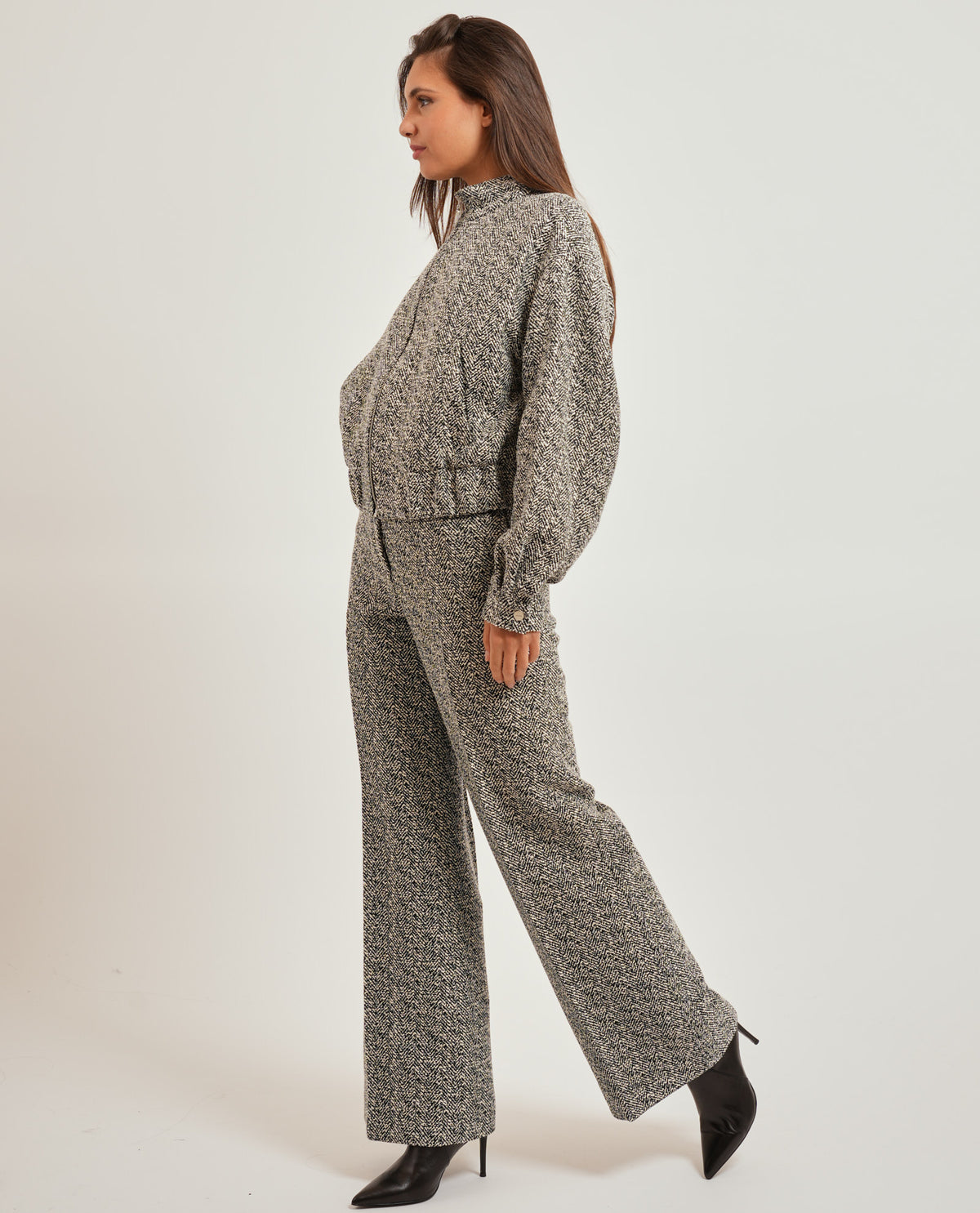 Pantaloni donna Hugo a spina di pesce 