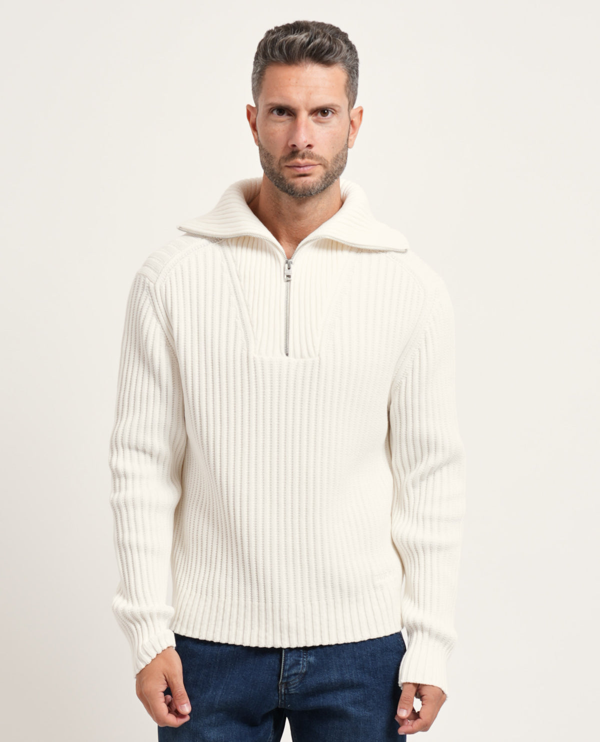 Maglione relaxed fit uomo Hugo a coste 
