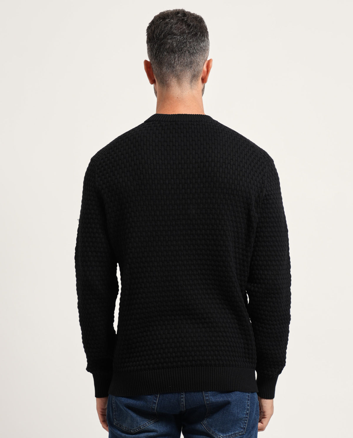 Maglione uomo Hugo con trama all-over 