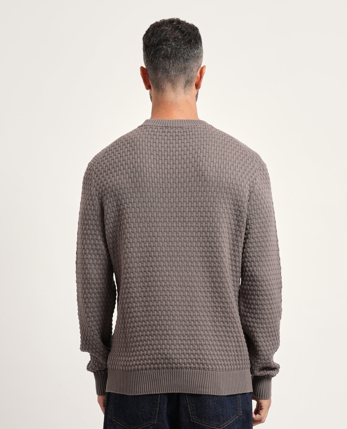 Maglione uomo Hugo con trama all-over 