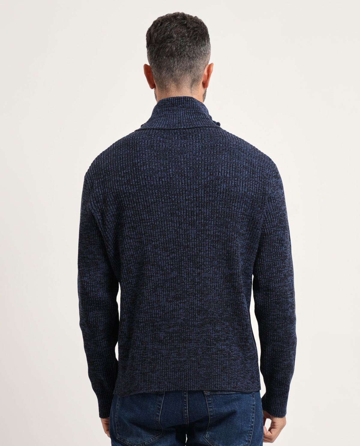 Maglione a collo alto con zip Hugo uomo 
