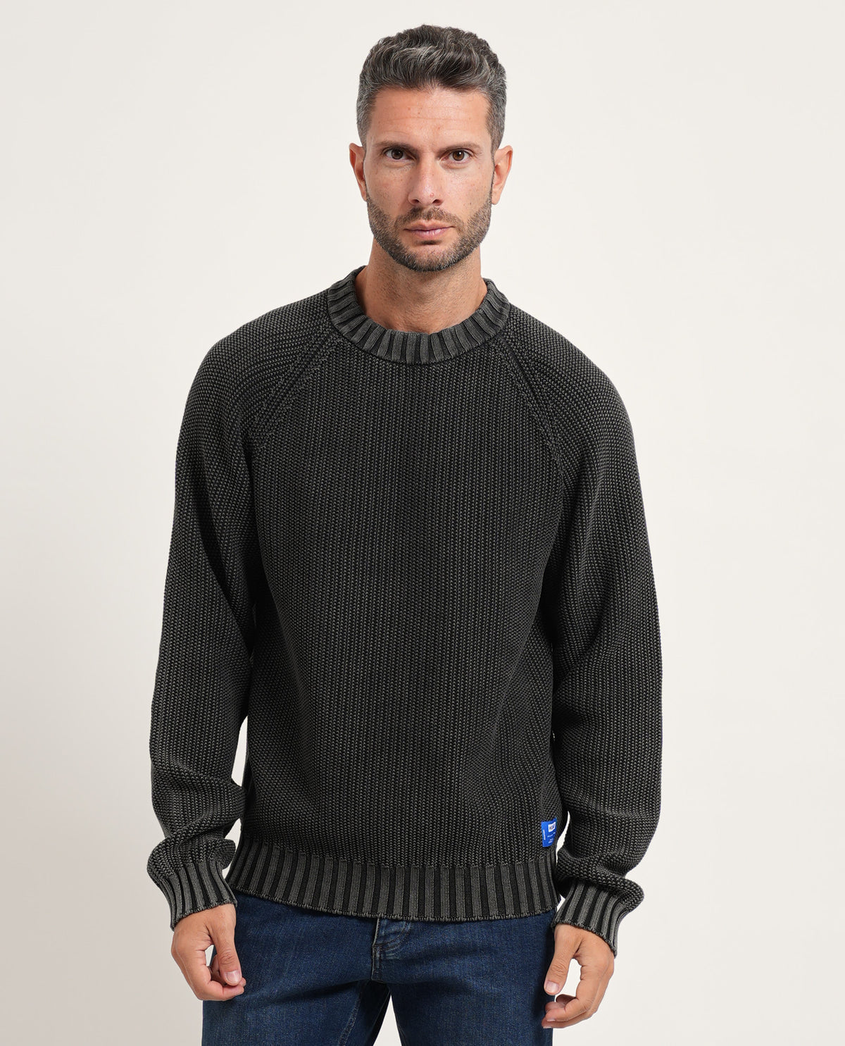 Maglione uomo Hugo con lavorazione a coste 