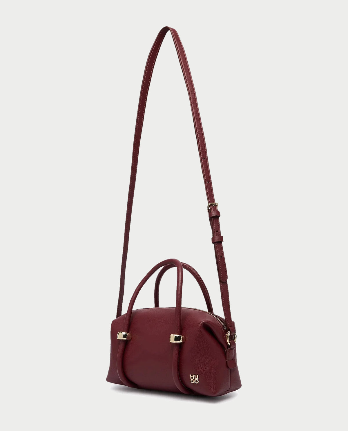 Borsa in similpelle donna Hugo con finiture color oro 