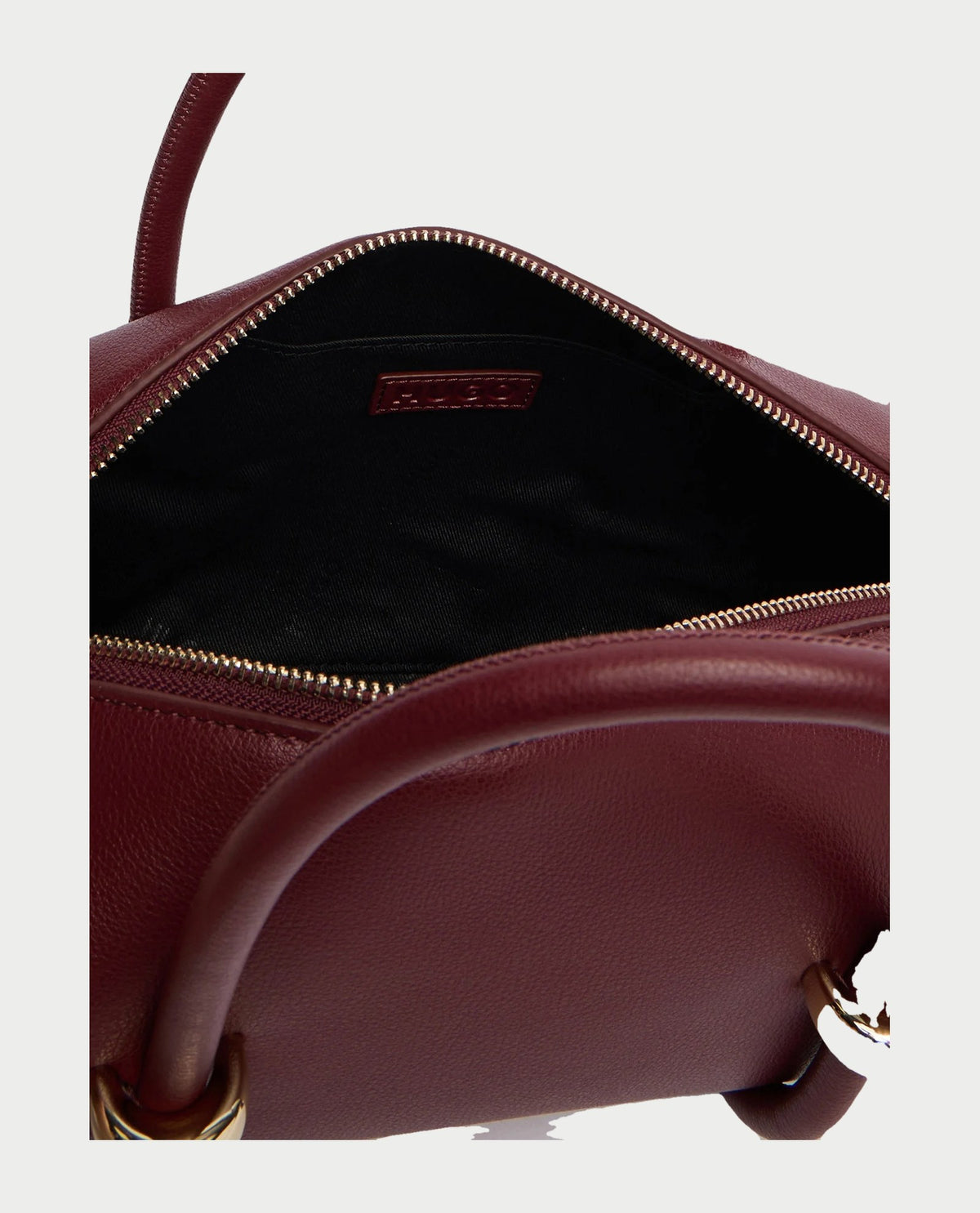 Borsa in similpelle donna Hugo con finiture color oro 