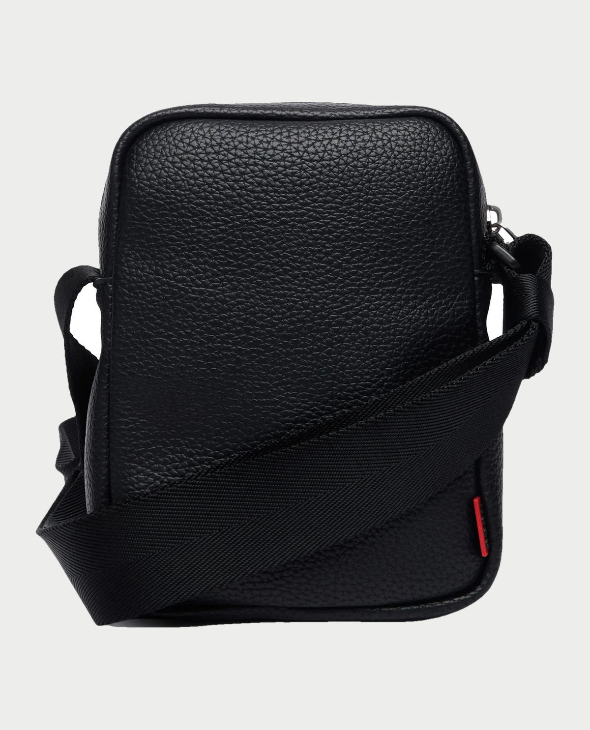 Tracolla uomo Hugo in similpelle con logo frontale 
