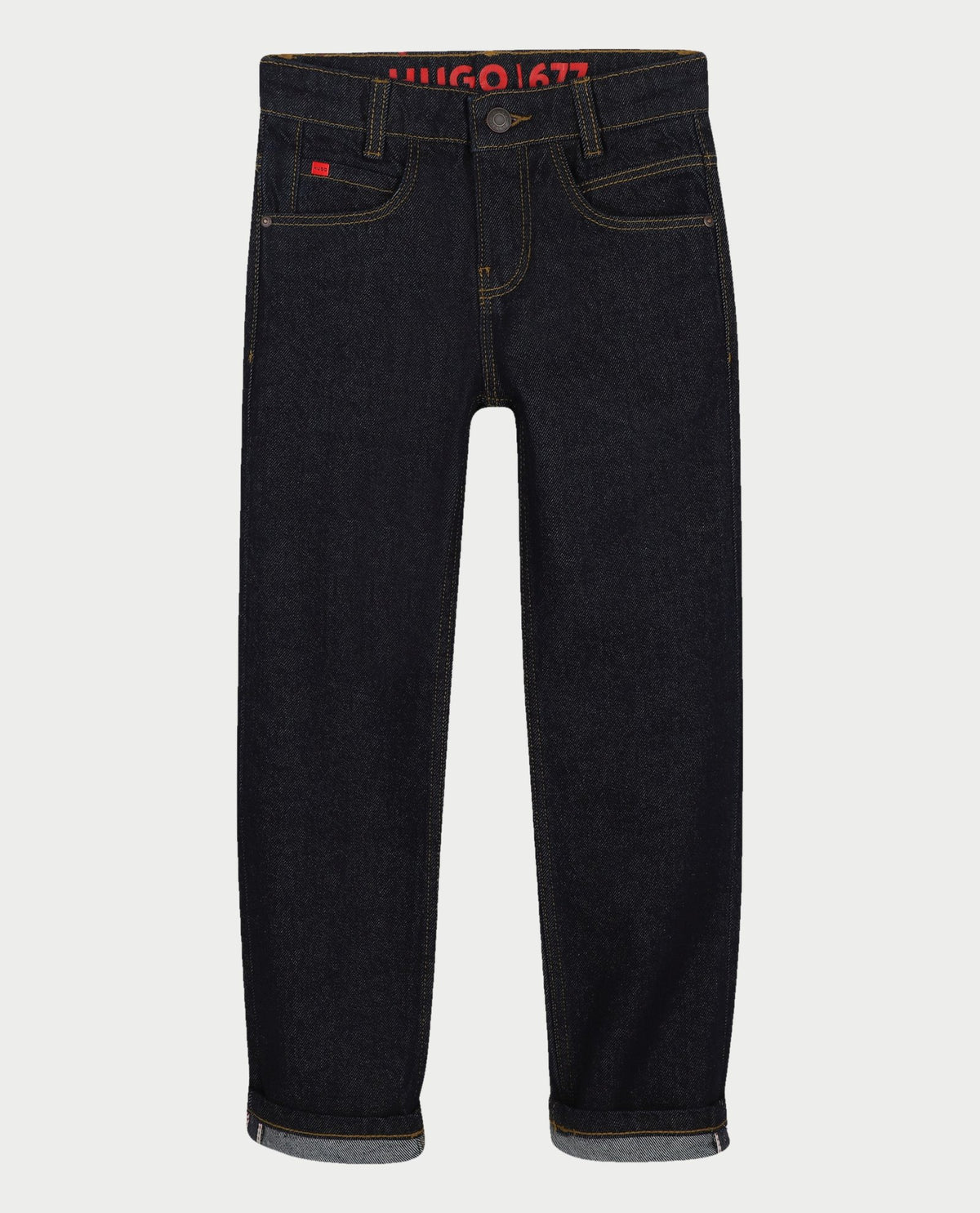 Pantaloni in denim rinse wash Hugo bambino 