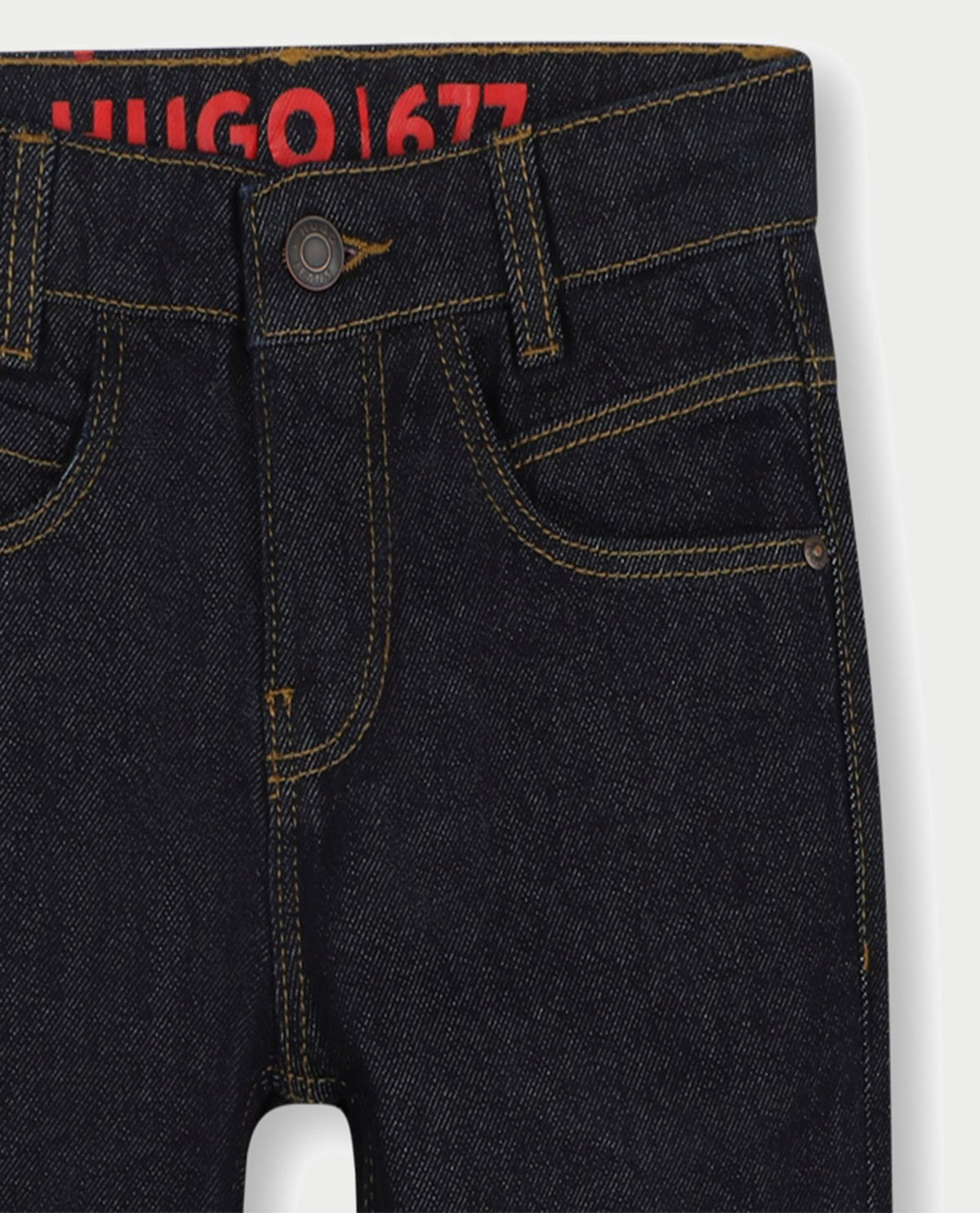 Pantaloni in denim rinse wash Hugo bambino 