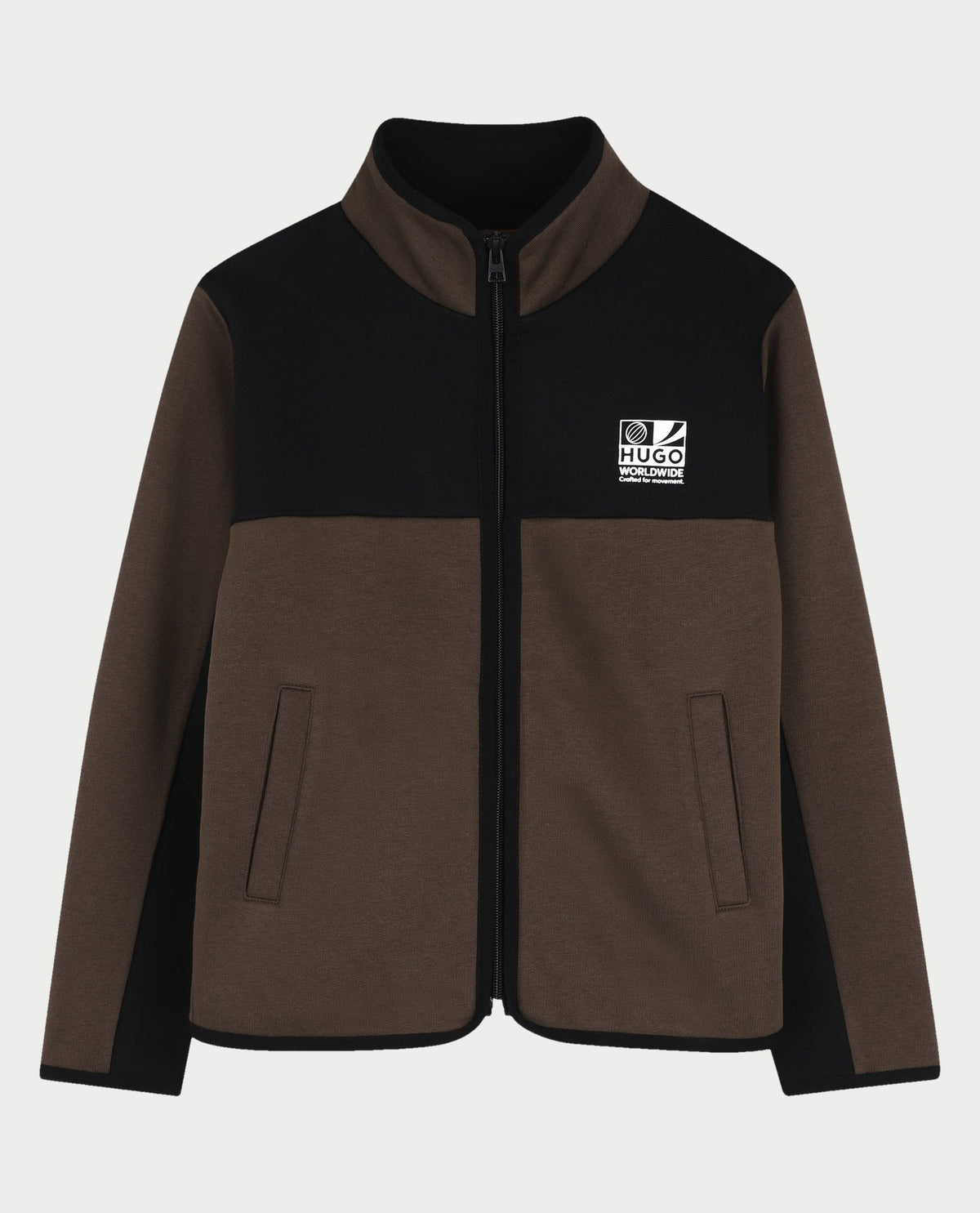 Cardigan sportivo Hugo bambino in felpa spazzolata 