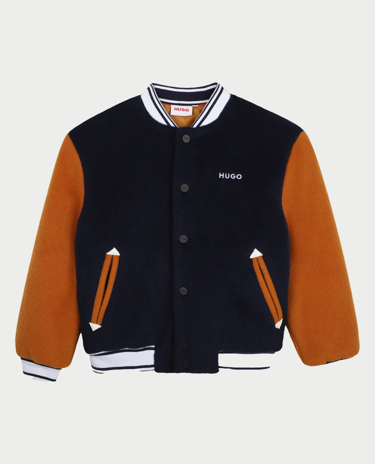 Giacca teddy marine Hugo bambino 