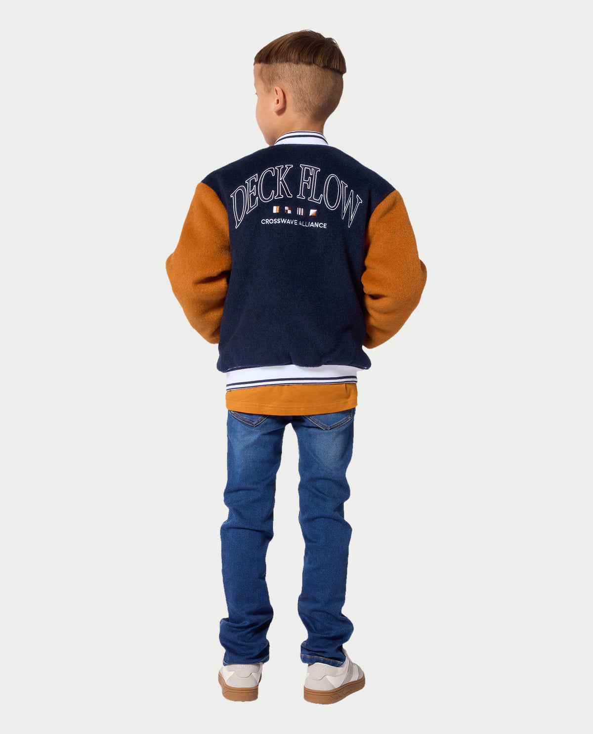 Giacca teddy marine Hugo bambino 