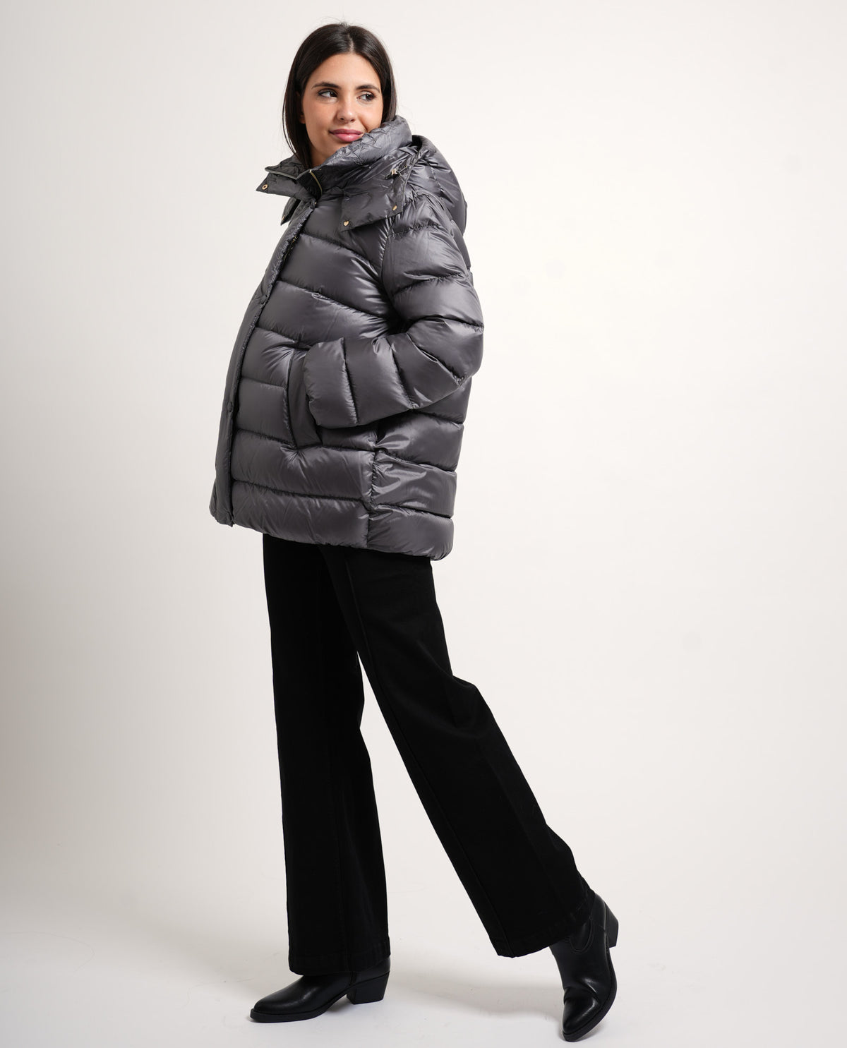 Piumino donna Iblues con cappuccio 