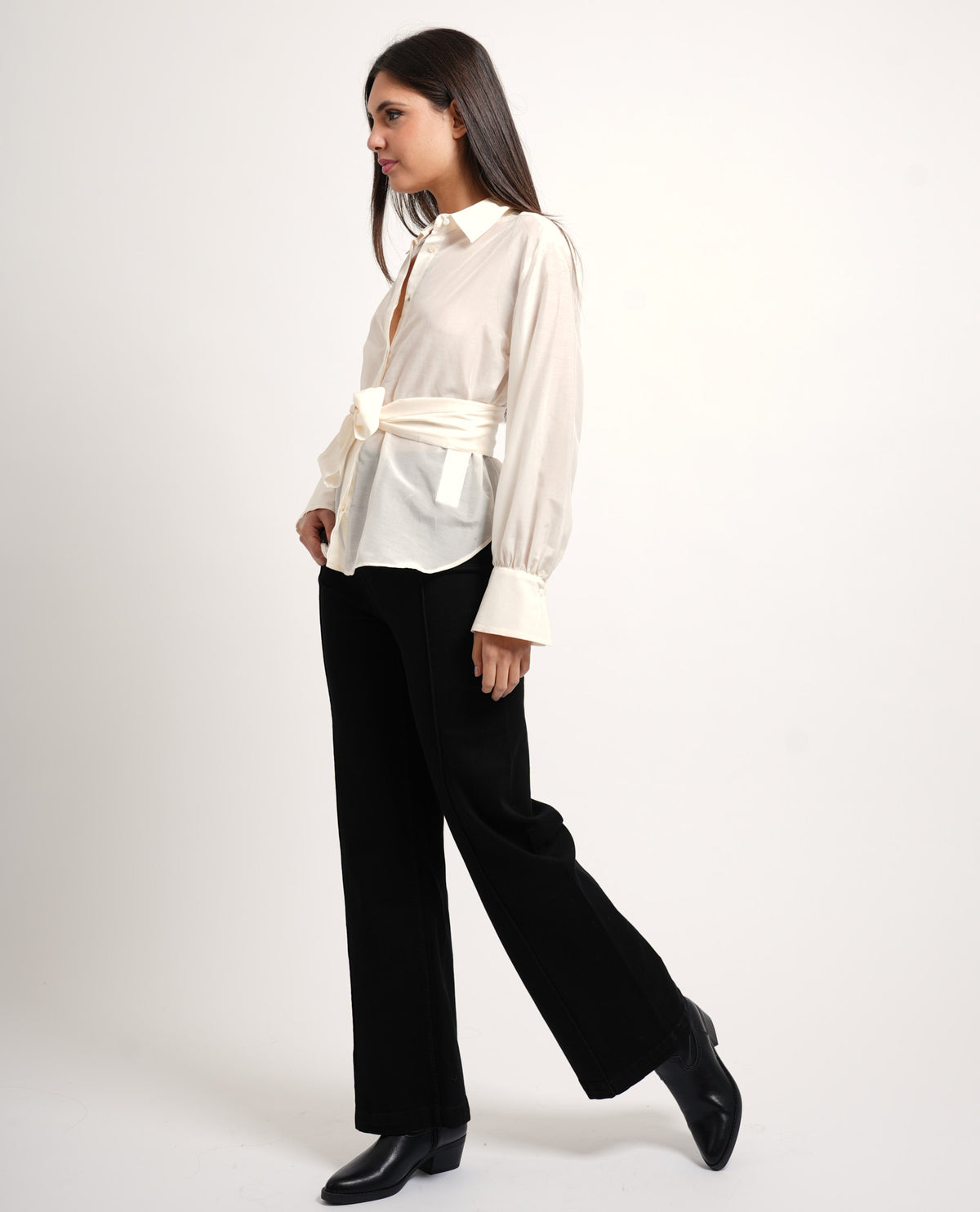 Camicia dritta Iblues donna in misto seta 