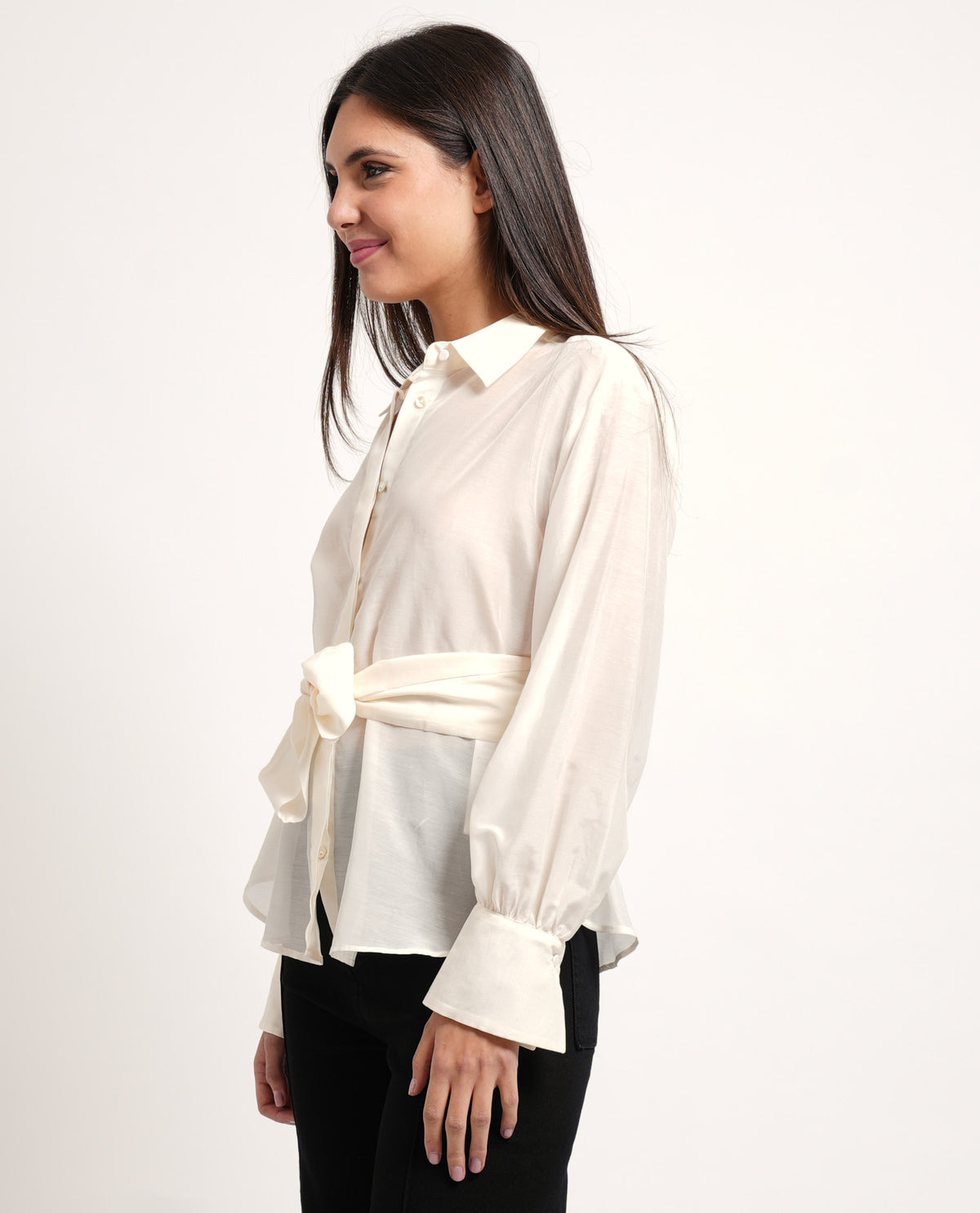 Camicia dritta Iblues donna in misto seta 