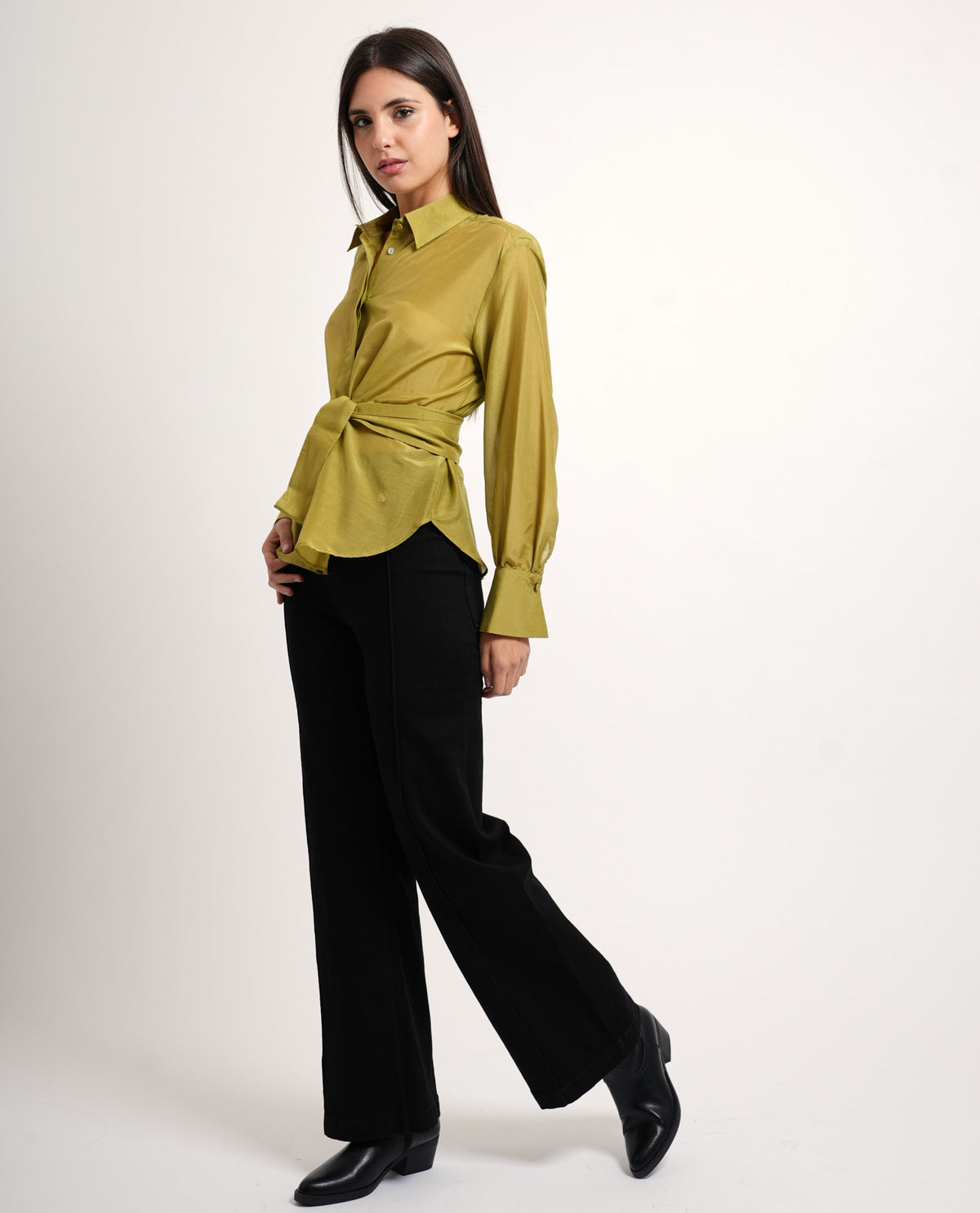 Camicia dritta Iblues donna in misto seta 