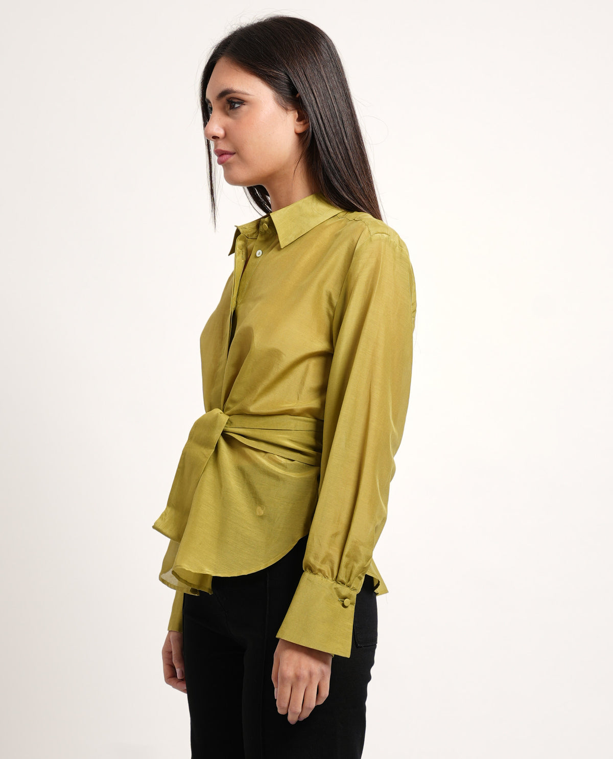 Camicia dritta Iblues donna in misto seta 