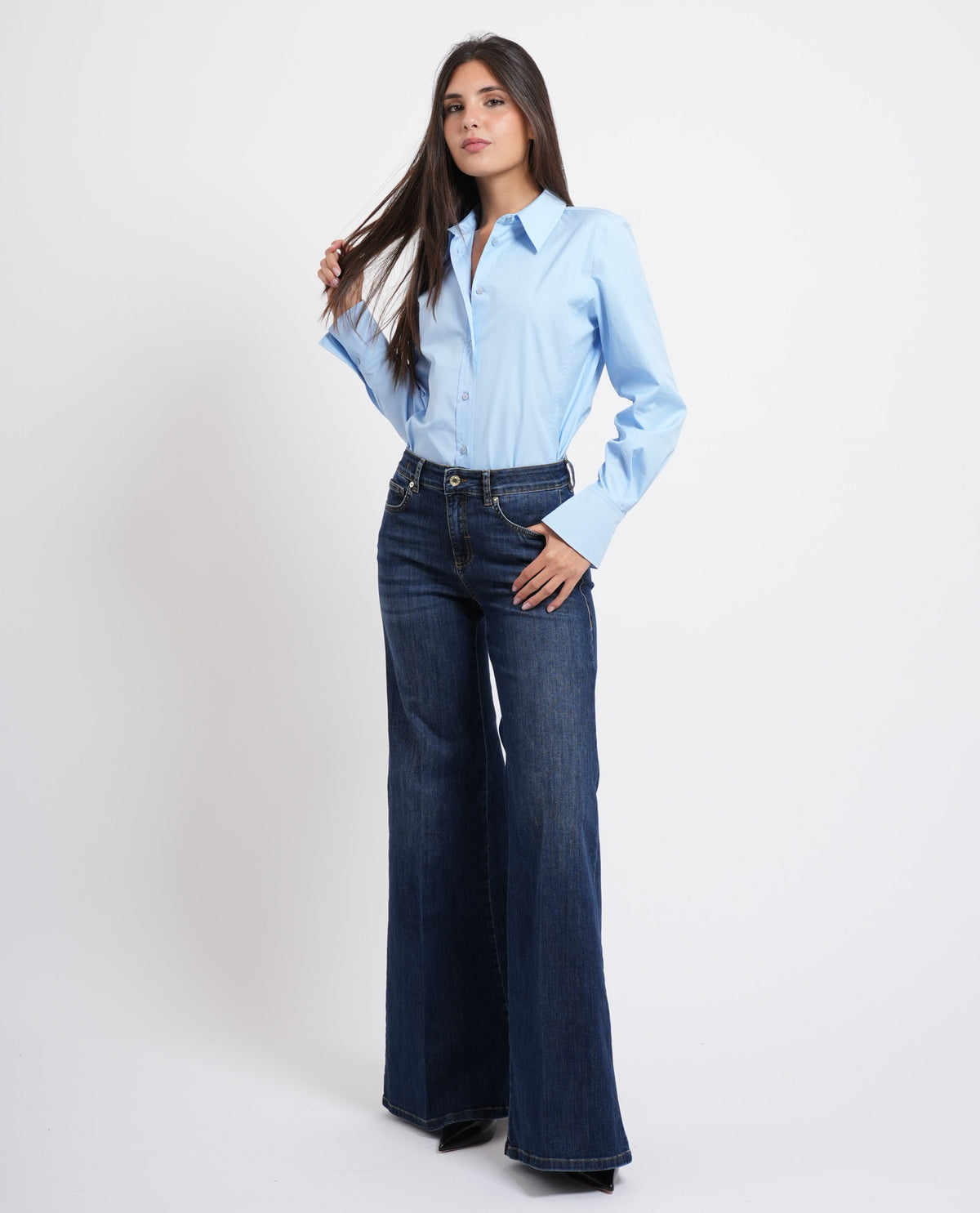 Jeans over flare Iblues donna 