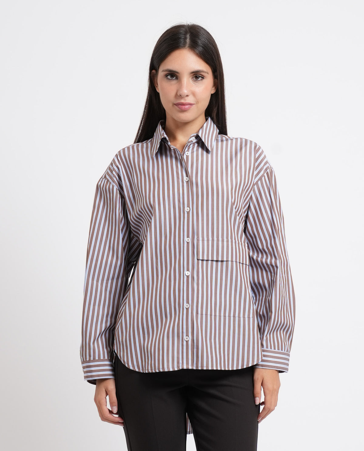 Camicia donna Iblues in popeline di cotone 