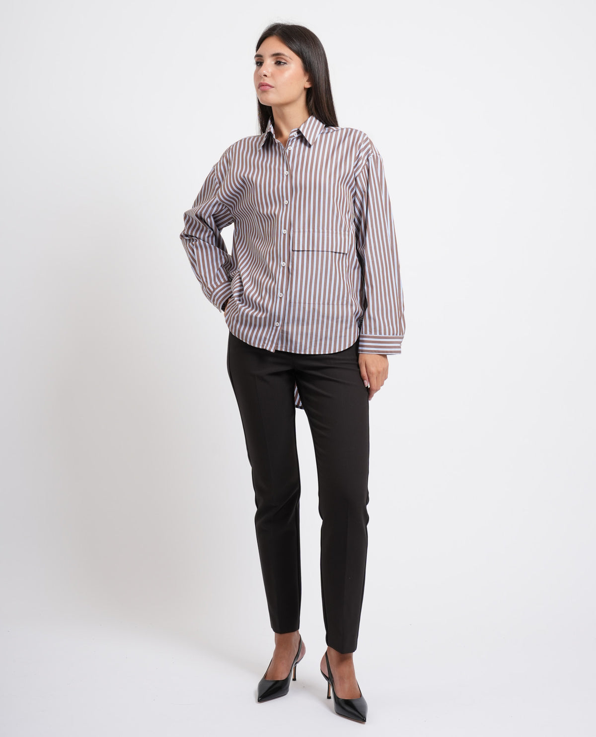 Camicia donna Iblues in popeline di cotone 