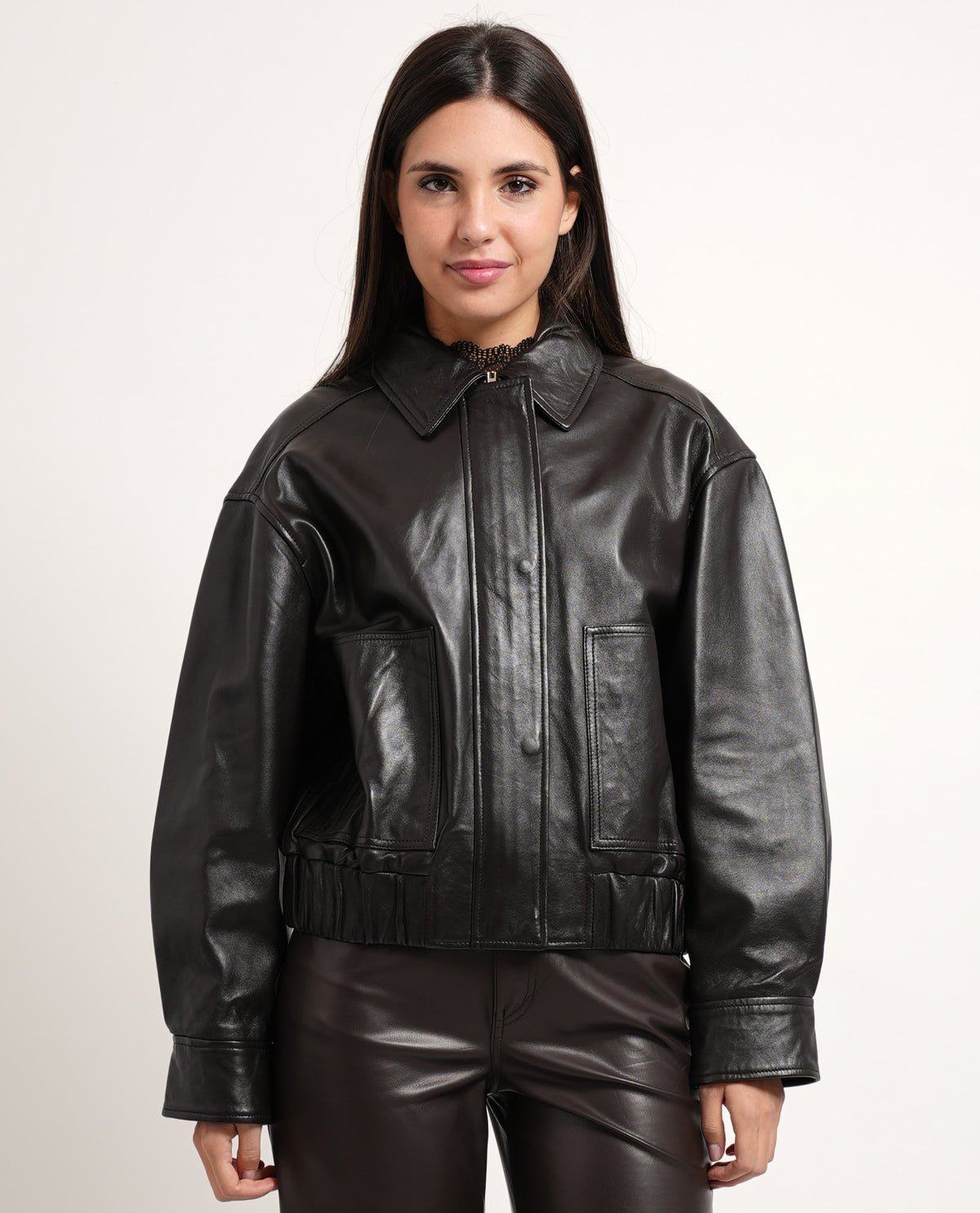 Giacca in pelle Iblues donna 