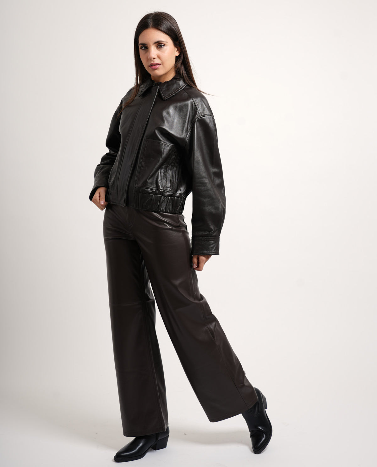Giacca in pelle Iblues donna 