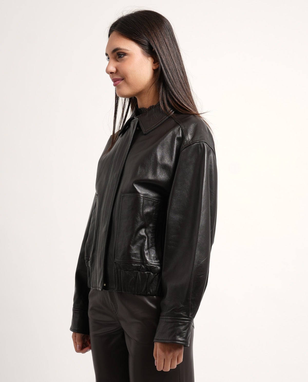 Giacca in pelle Iblues donna 