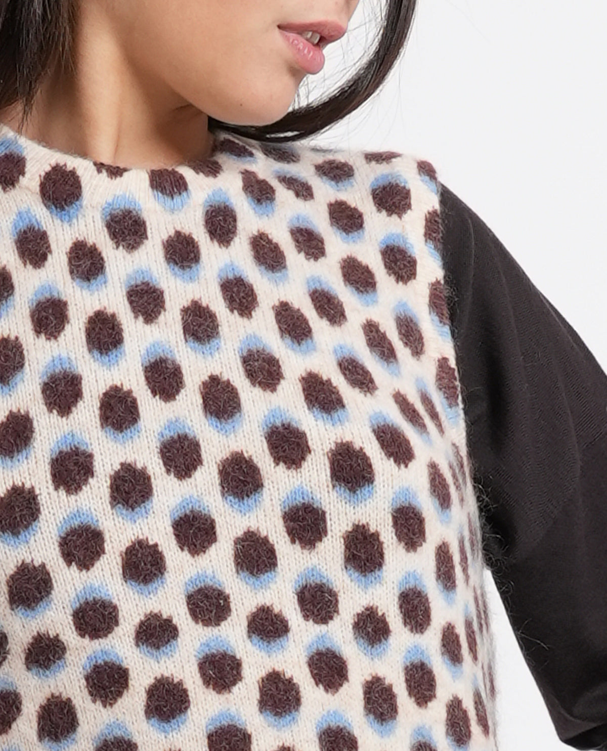 Gilet donna iBlues fantasia a pois 