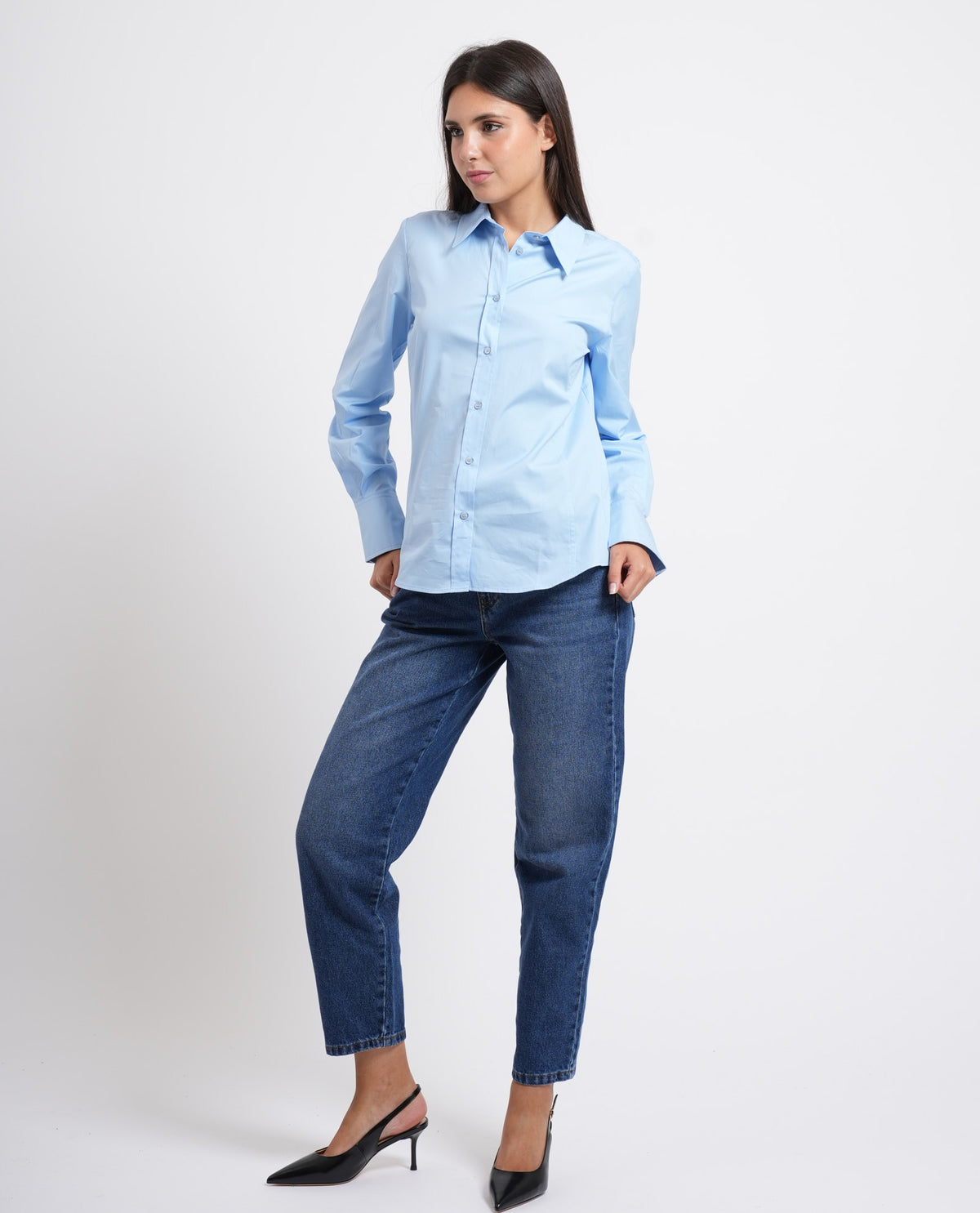 Camicia sfiancata dritta Iblues donna 