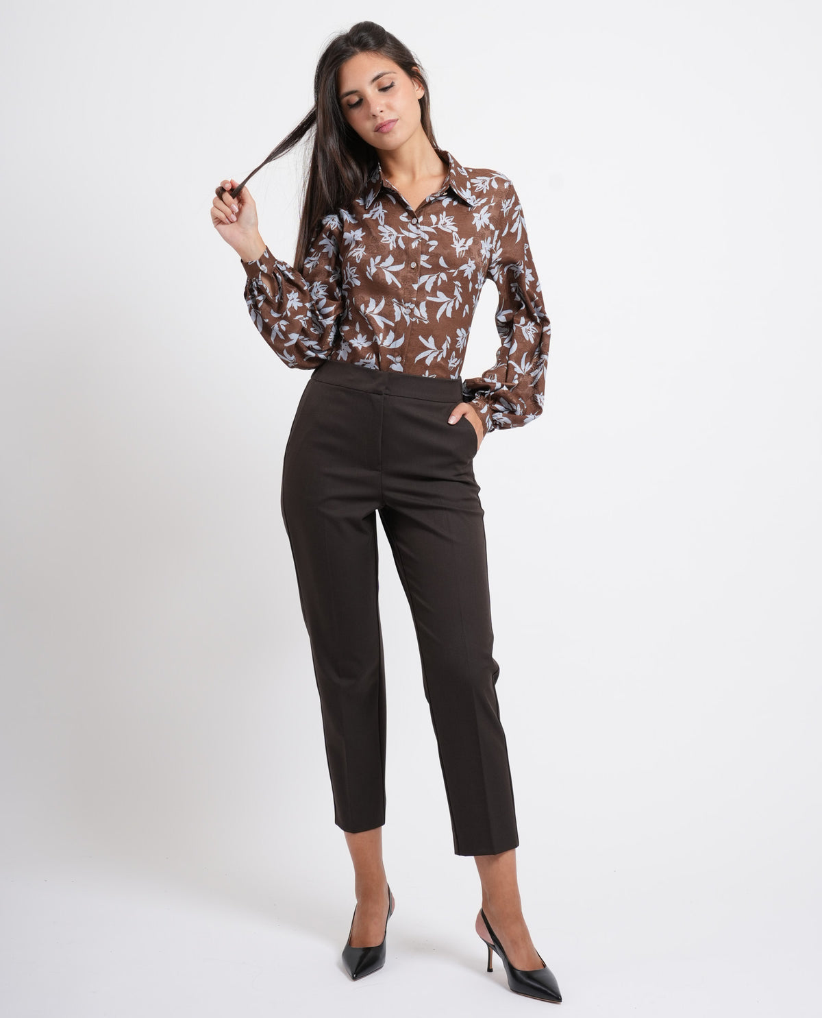 Pantaloni donna Iblues in tessuto stretch 