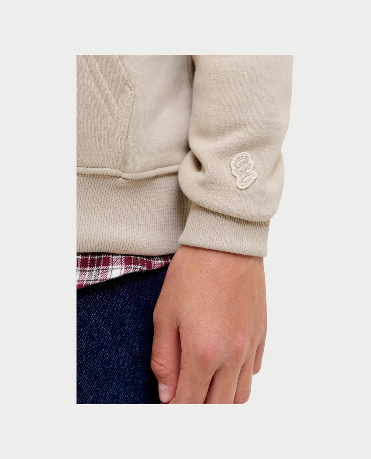 Felpa Jack&Jones bambino con cappuccio e ricamo 