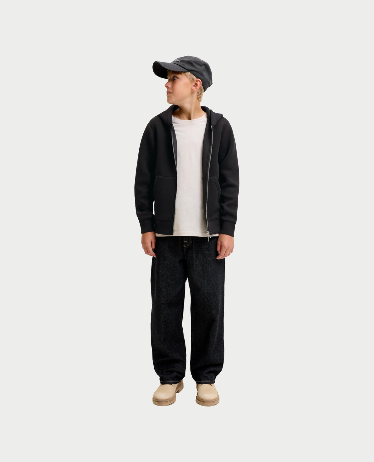 Felpa fullzip Jack&Jones bambino doppio cursore 