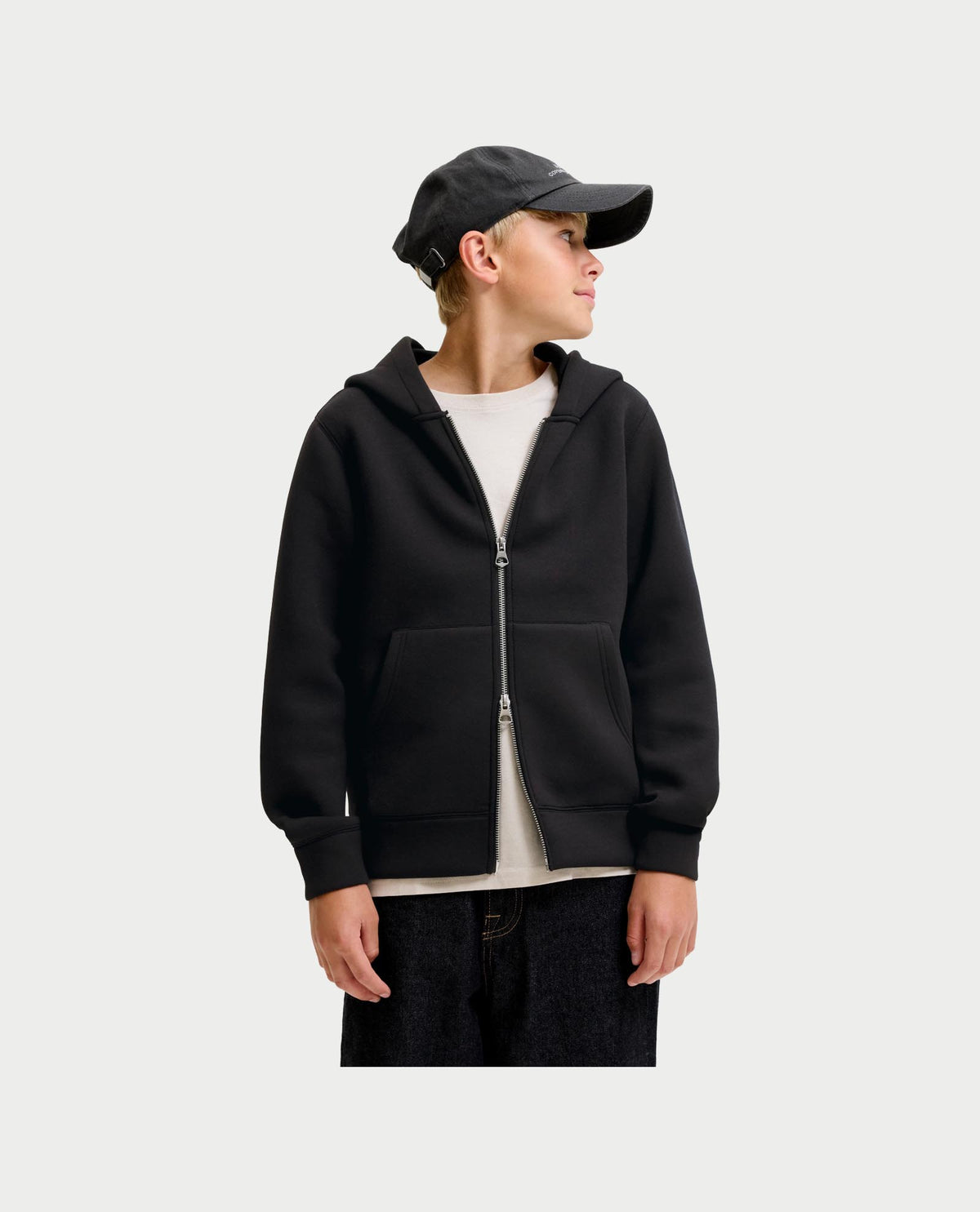 Felpa fullzip Jack&Jones bambino doppio cursore 