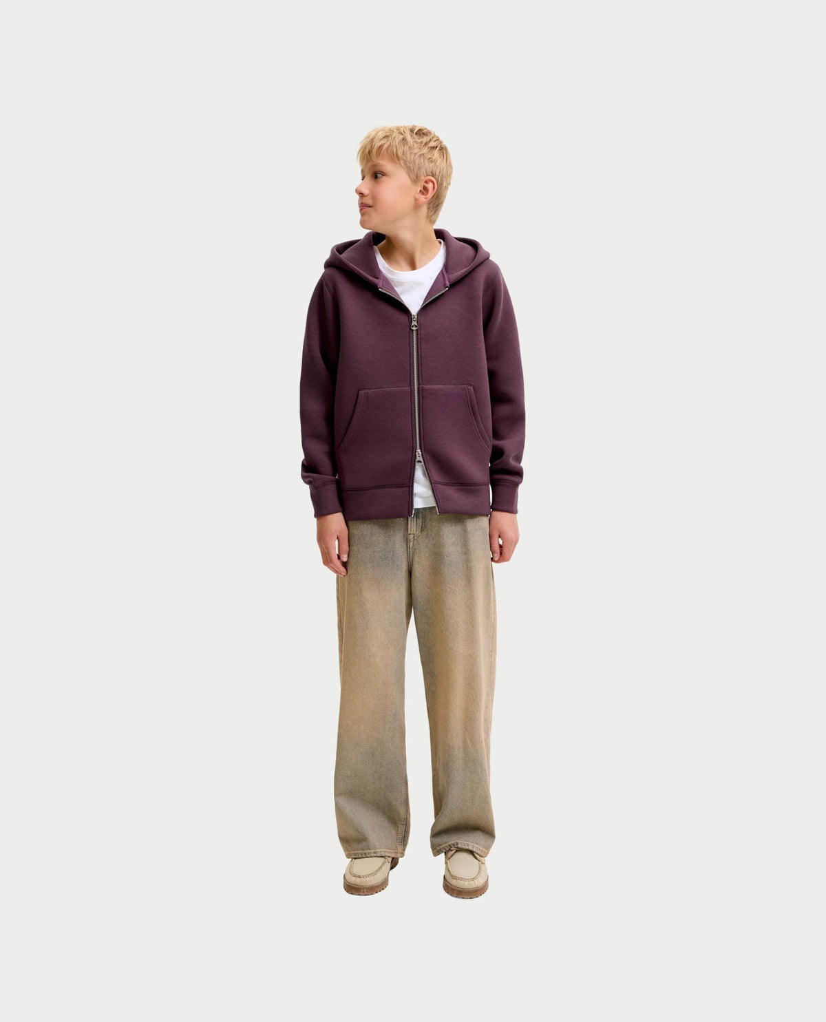 Felpa fullzip Jack&Jones bambino doppio cursore 