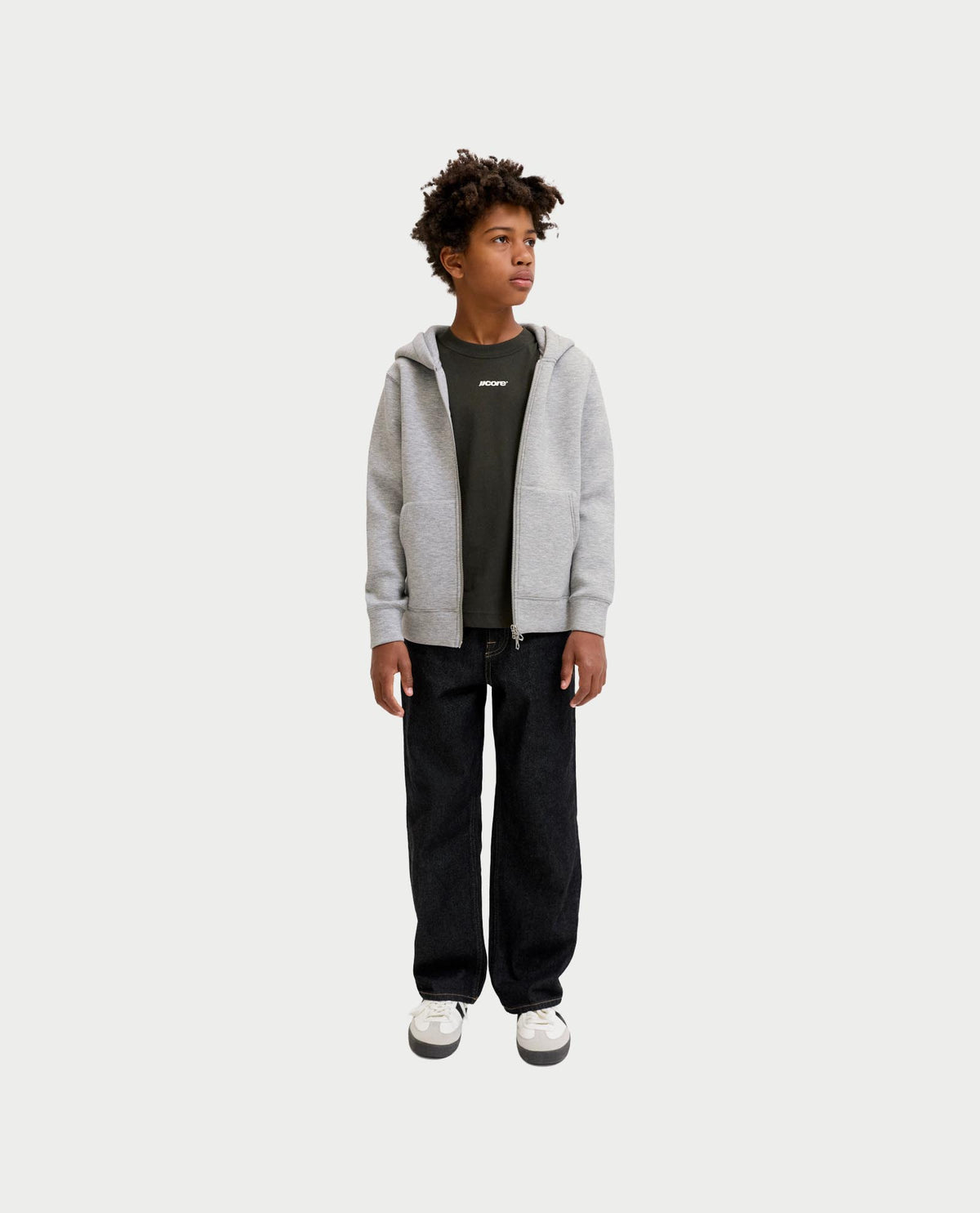 Felpa fullzip Jack&Jones bambino doppio cursore 