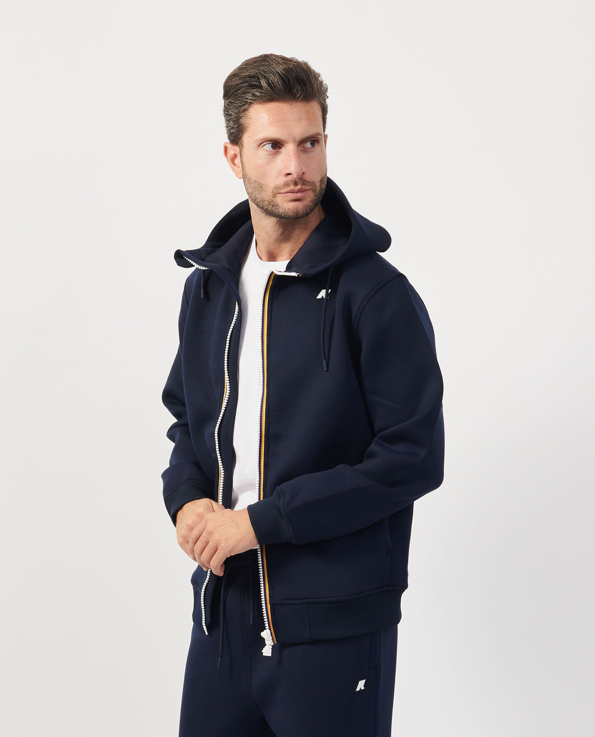 Felpa uomo Rainer K-way con cappuccio e logo 