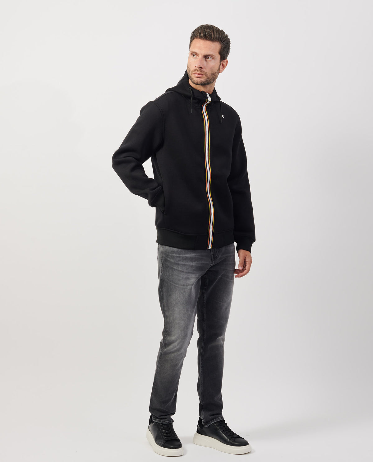 Felpa uomo Rainer K-way con cappuccio e logo 