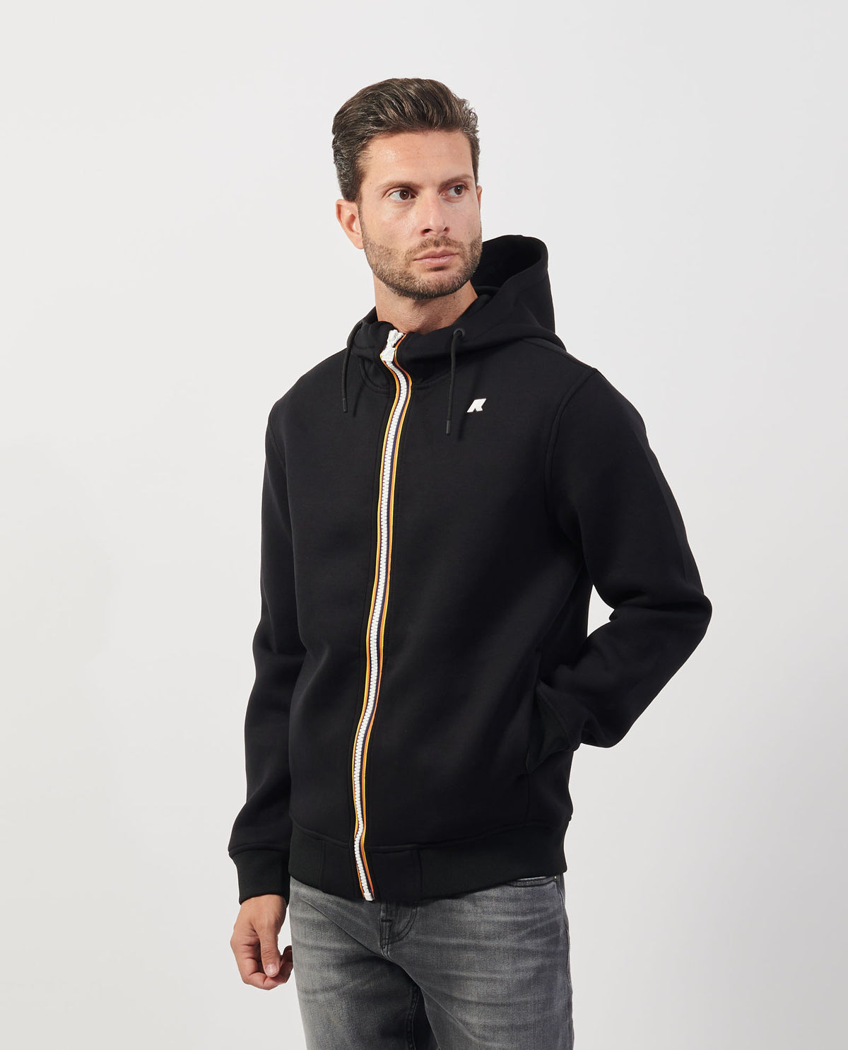 Felpa uomo Rainer K-way con cappuccio e logo 