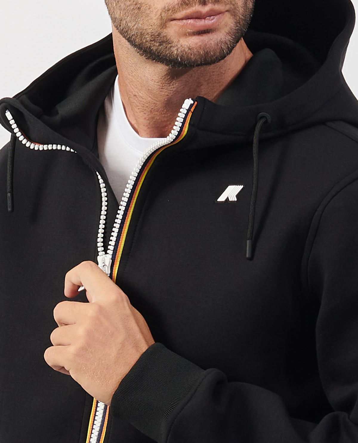 Felpa uomo Rainer K-way con cappuccio e logo 