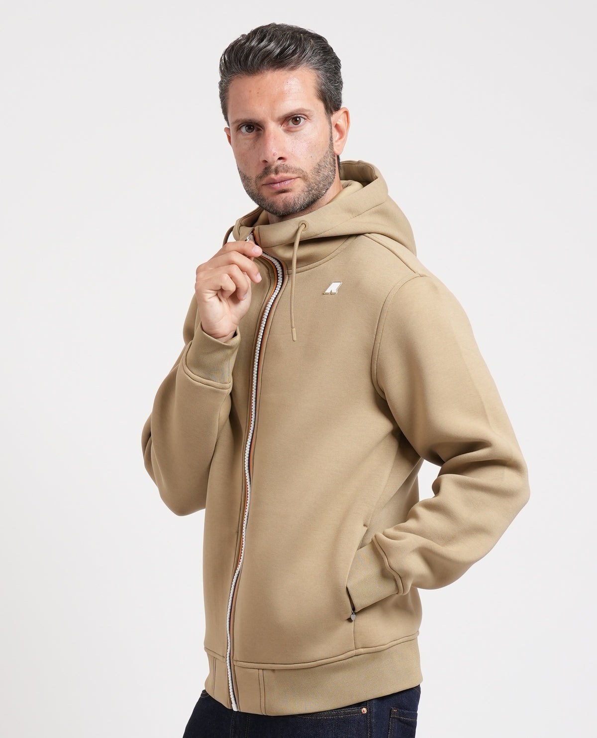 Felpa uomo Rainer K-way con cappuccio e logo 