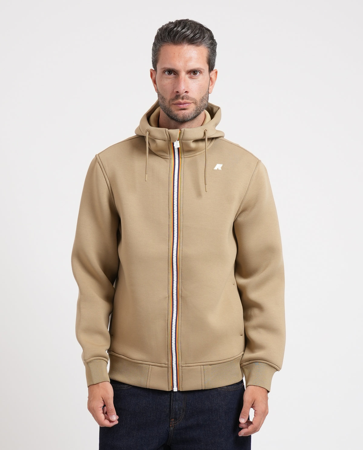 Felpa uomo Rainer K-way con cappuccio e logo 