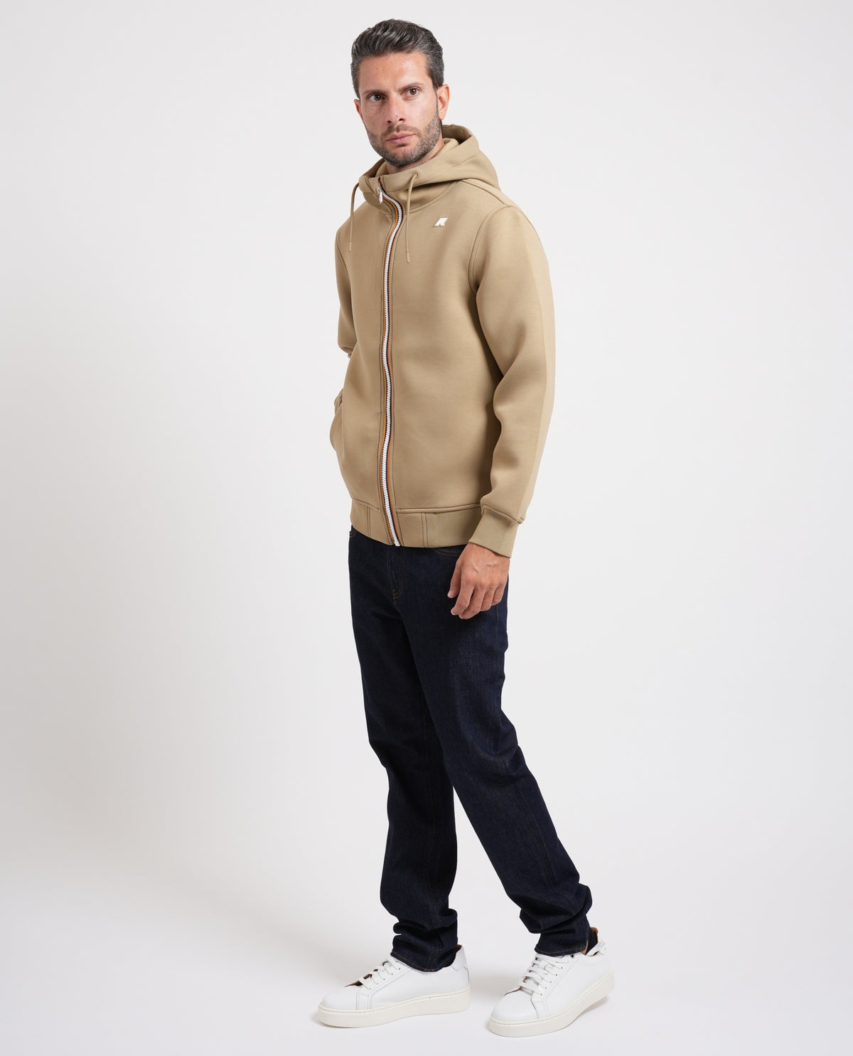 Felpa uomo Rainer K-way con cappuccio e logo 