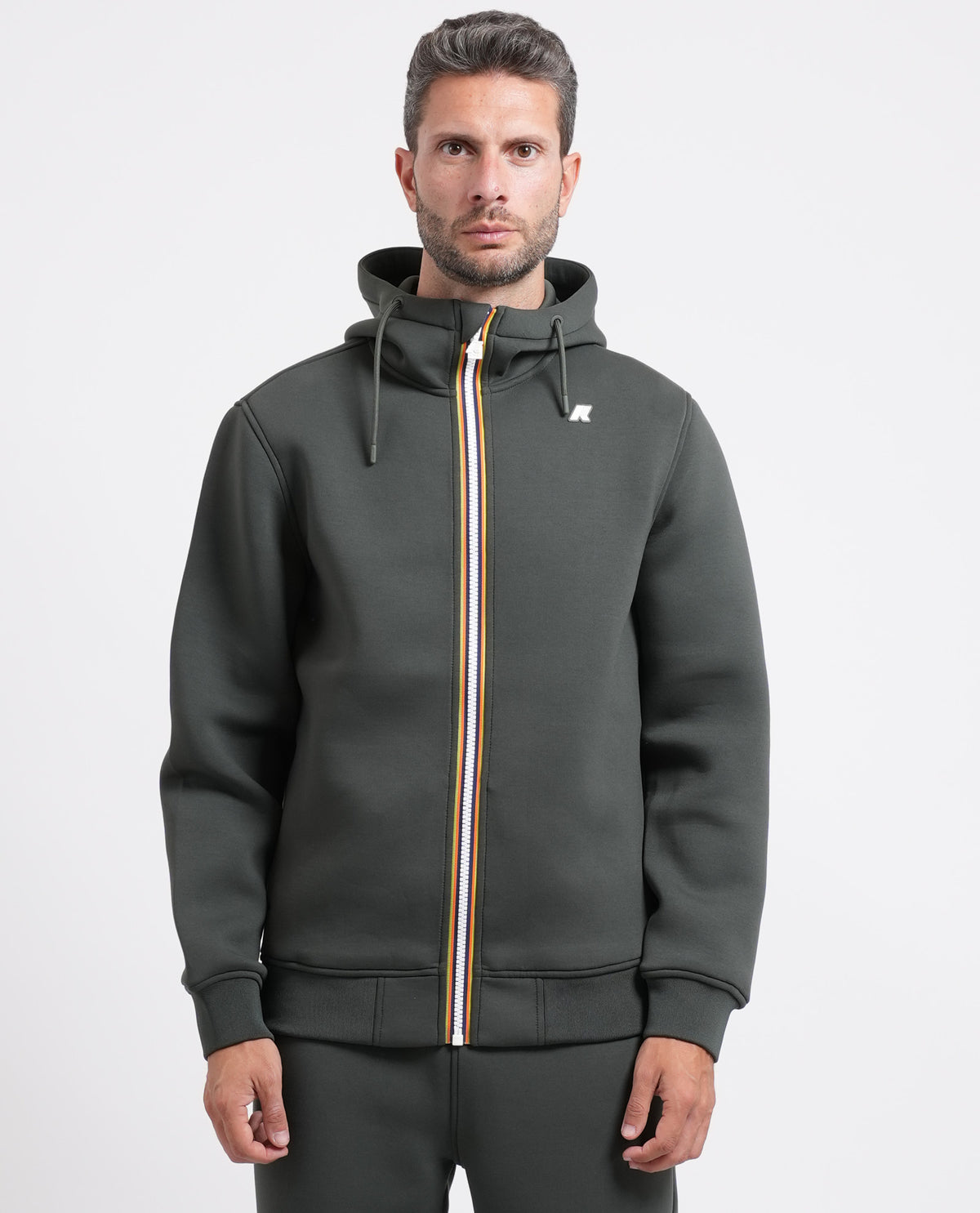 Felpa uomo Rainer K-way con cappuccio e logo 