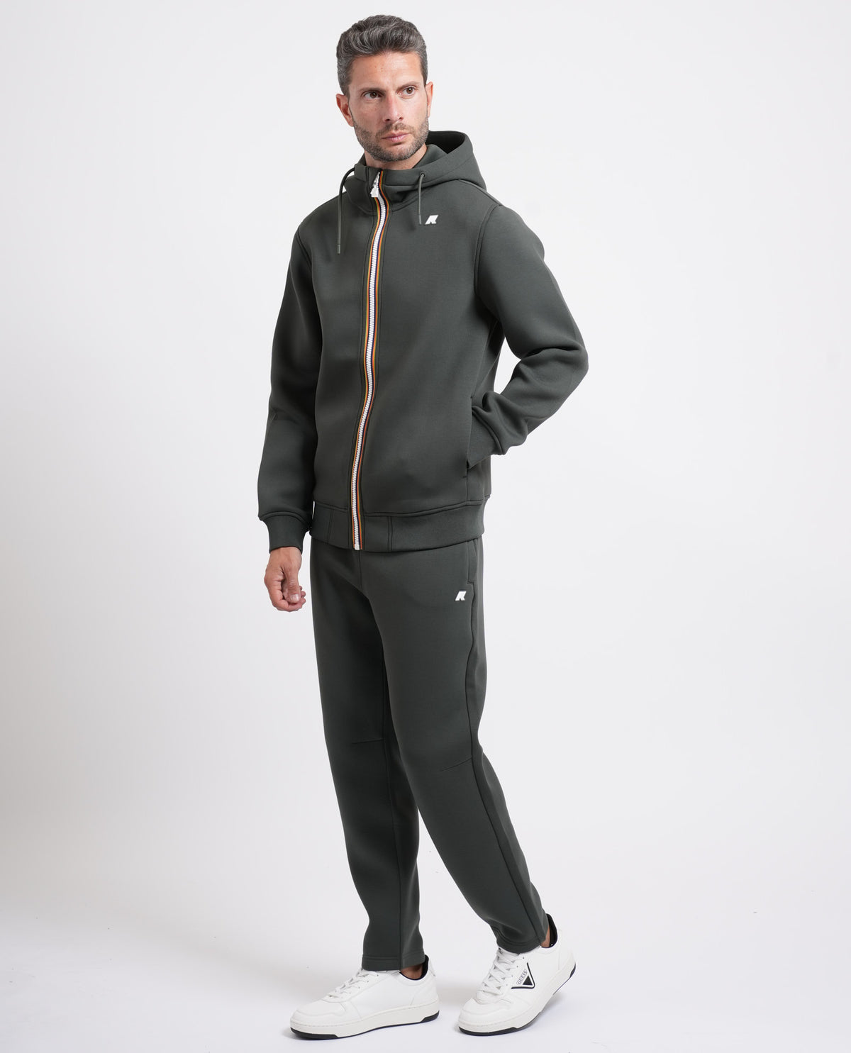Felpa uomo Rainer K-way con cappuccio e logo 