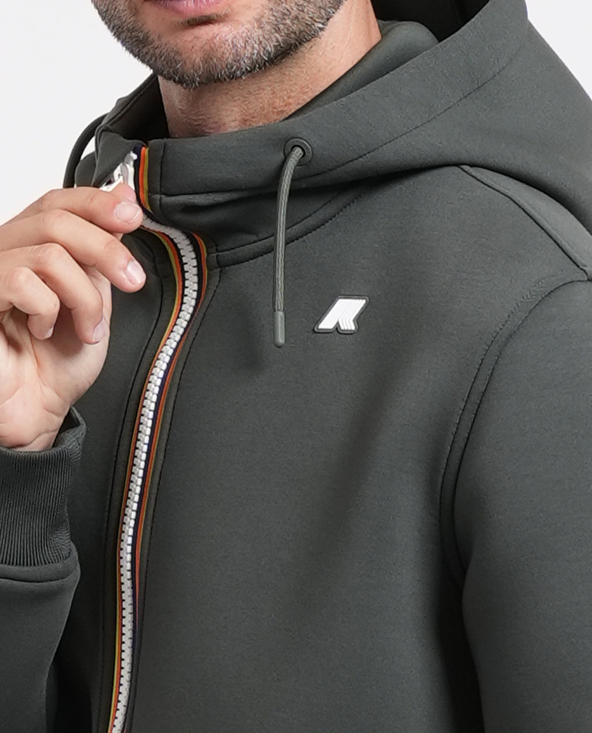 Felpa uomo Rainer K-way con cappuccio e logo 